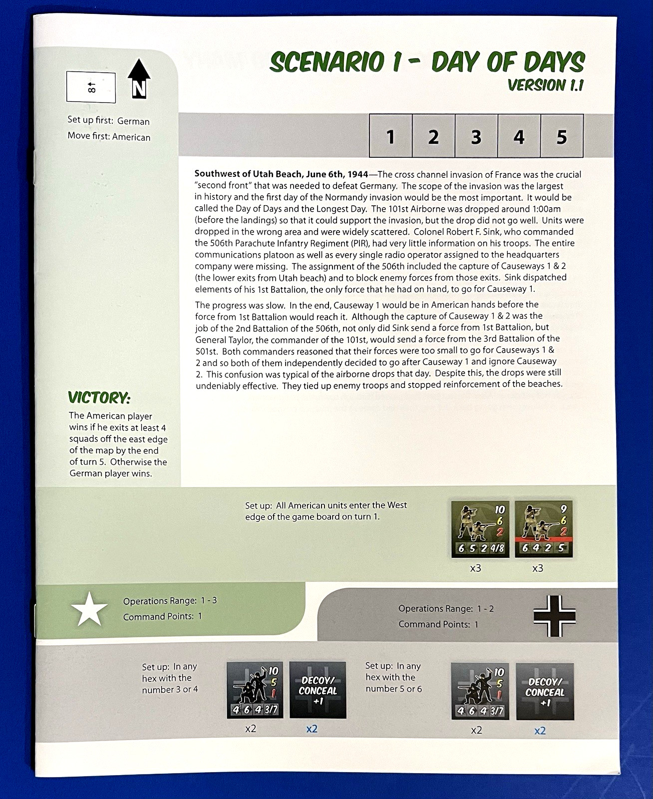 Band Of Brothers Screaming Eagles Version 1.1 Rules & Player Aids. See descrip.