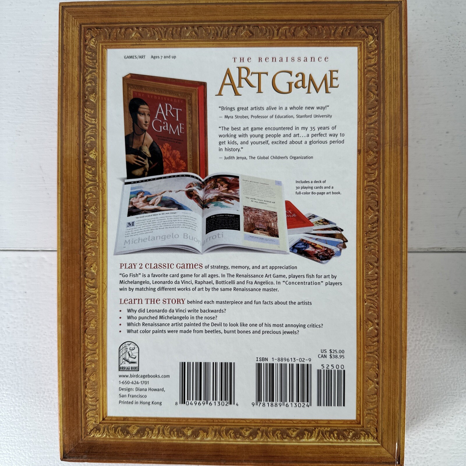 Impressionist & Renaissance Art Games Paintings All Ages Book Cards Memory Lot