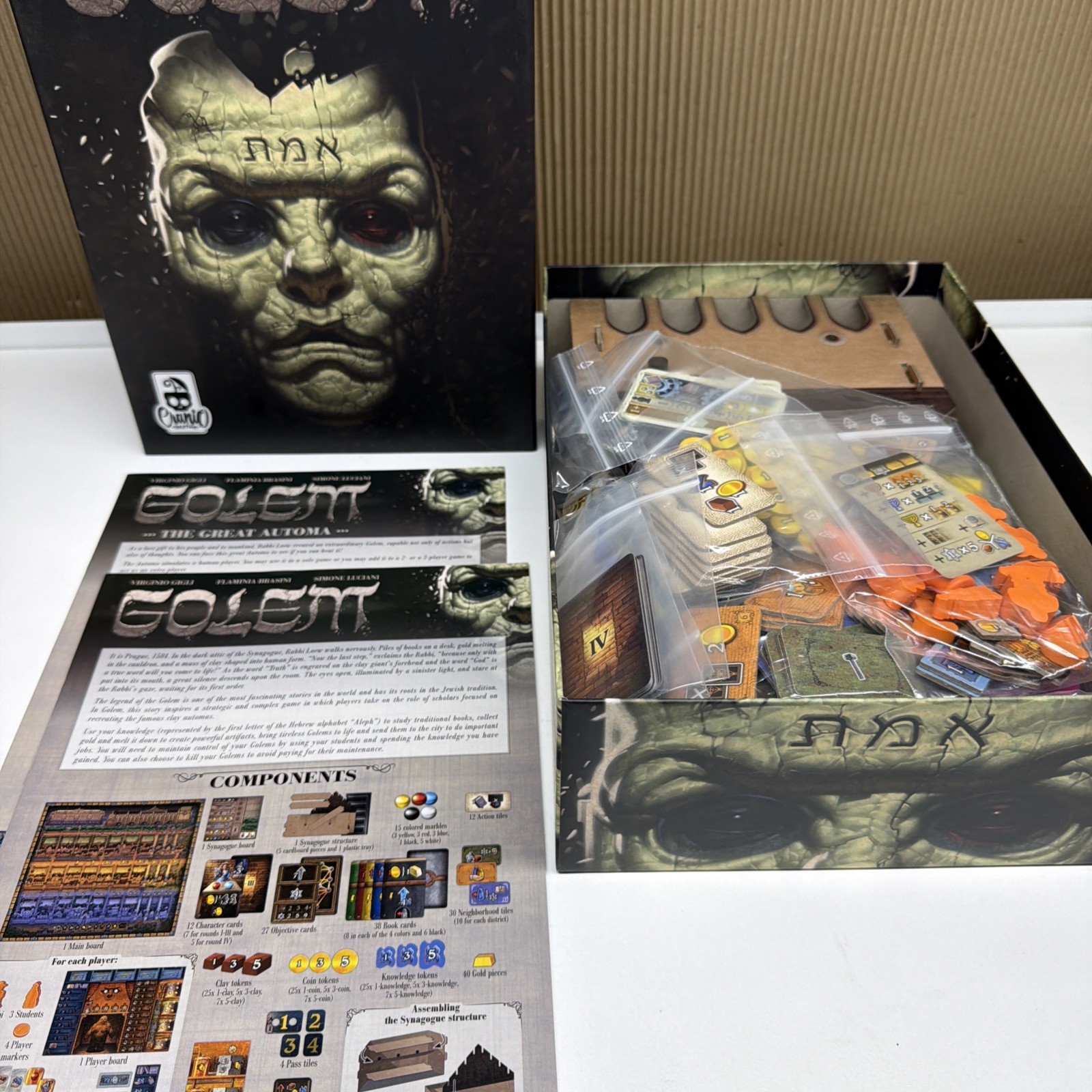 Golem – Heavy Strategy Complex Euro Jewish Lore Board Game W/ Solo Automa