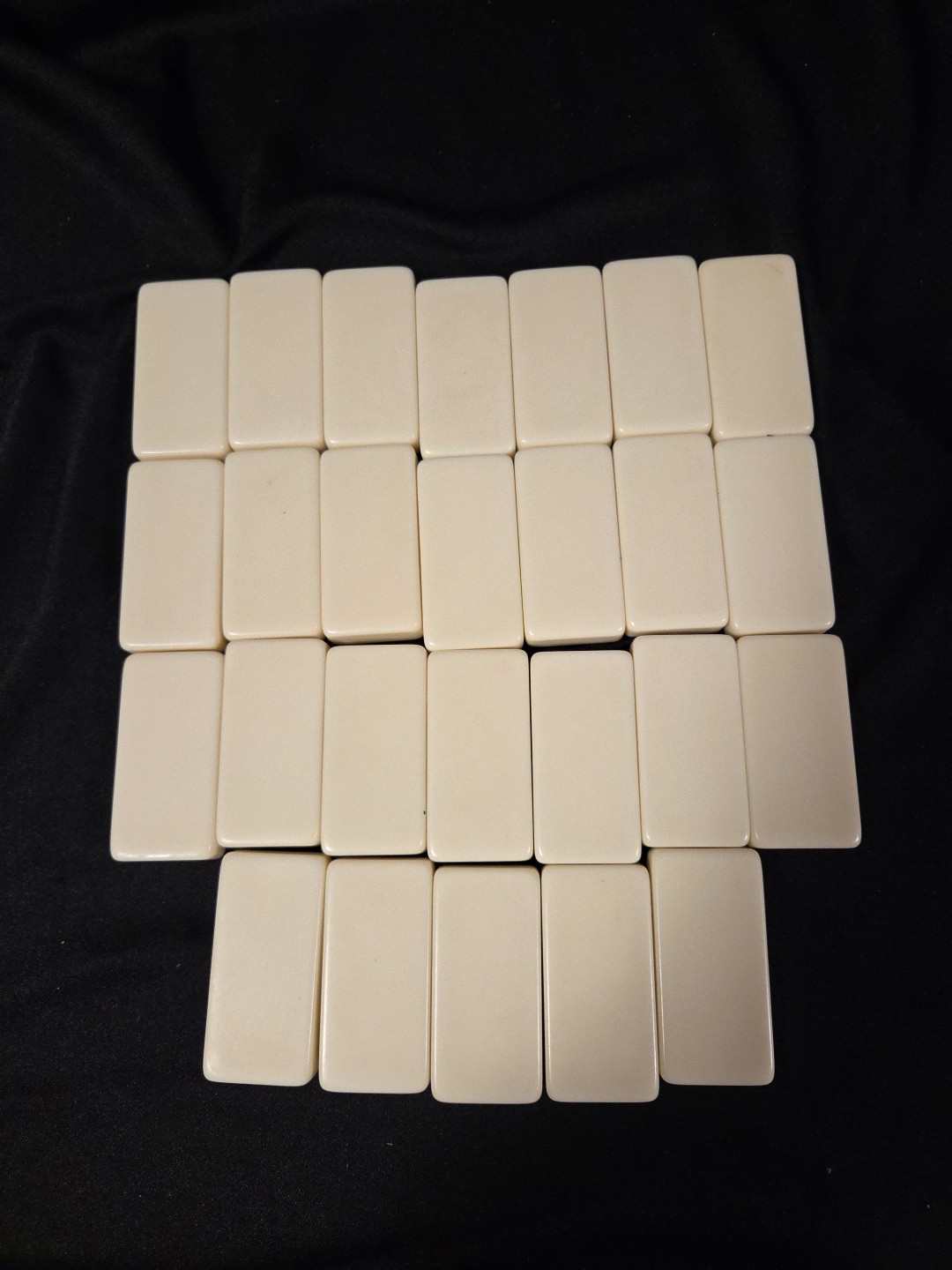 Dominoes 26 Piece Double-Six Ivory Domino Tiles Set Classic Numbers Incomplete