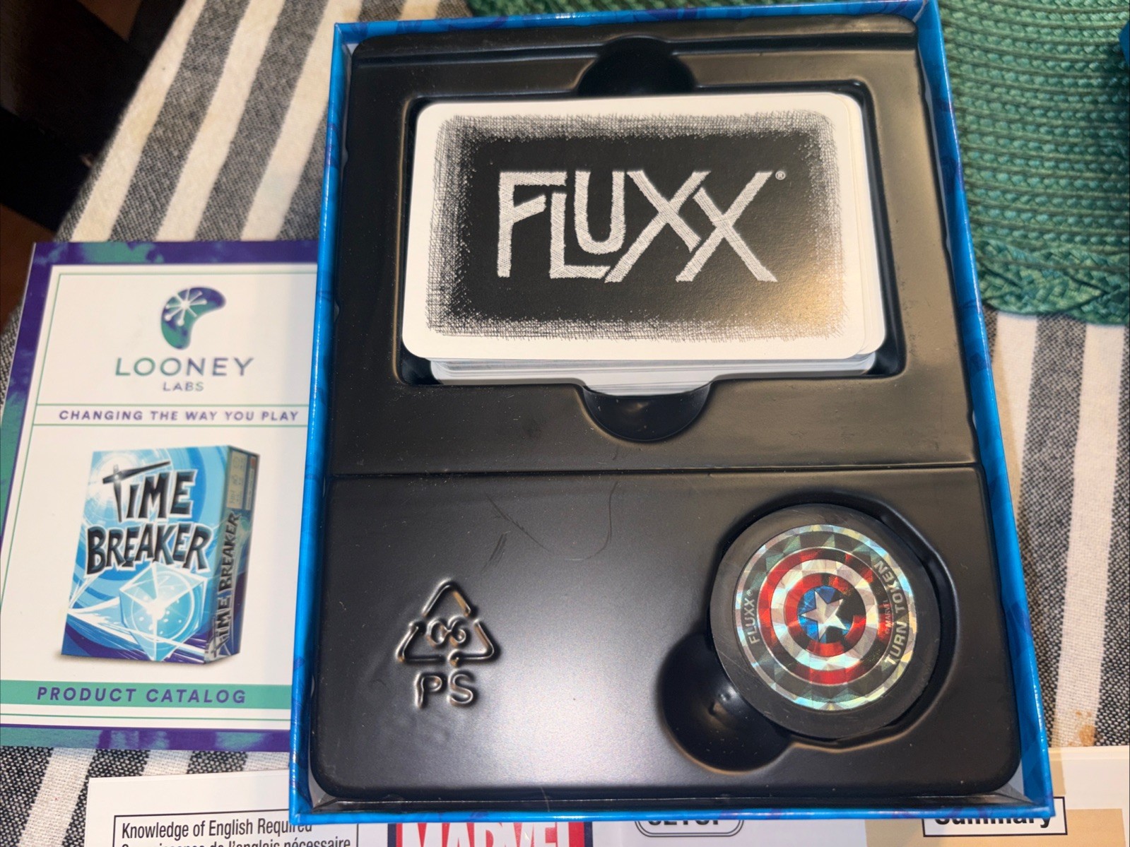 Marvel Fluxx Card Game (Iron Man, Hulk, Spiderman, Thor, etc)  – Opened