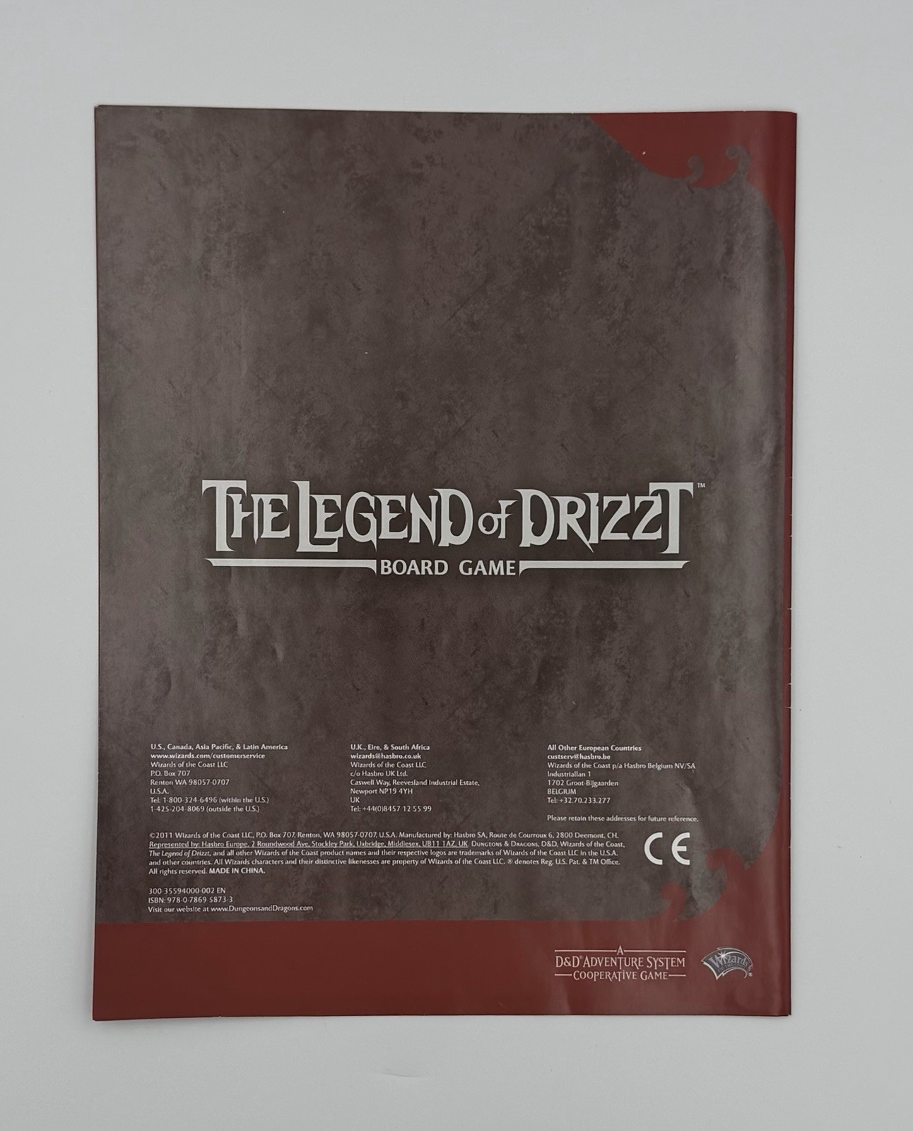 Dungeons & Dragons The Legend of Drizzt Board Game D&D Adventure System