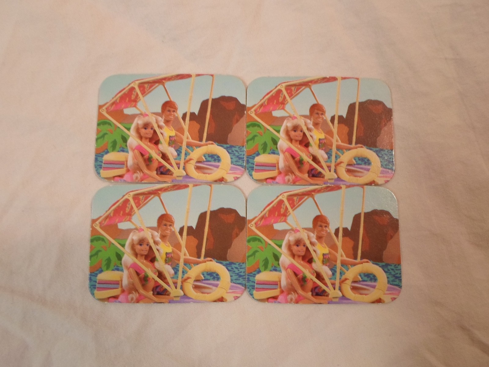 *Replacement Parts* Barbie Dream Board Game 1992 **Lot of 4 Boating Date Cards**
