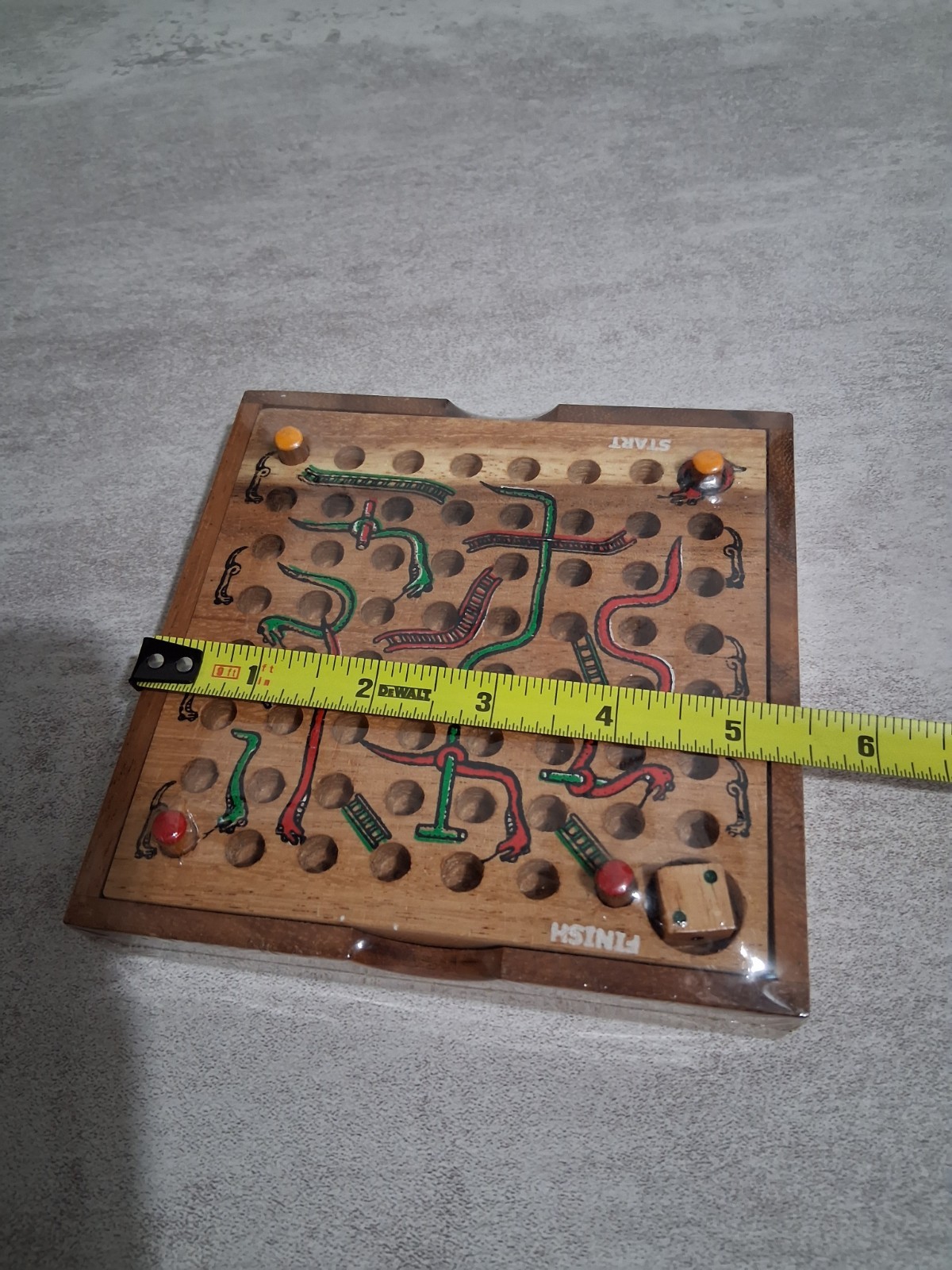 Real Wood – Snakes and Ladders Classic Board Game (NEW)