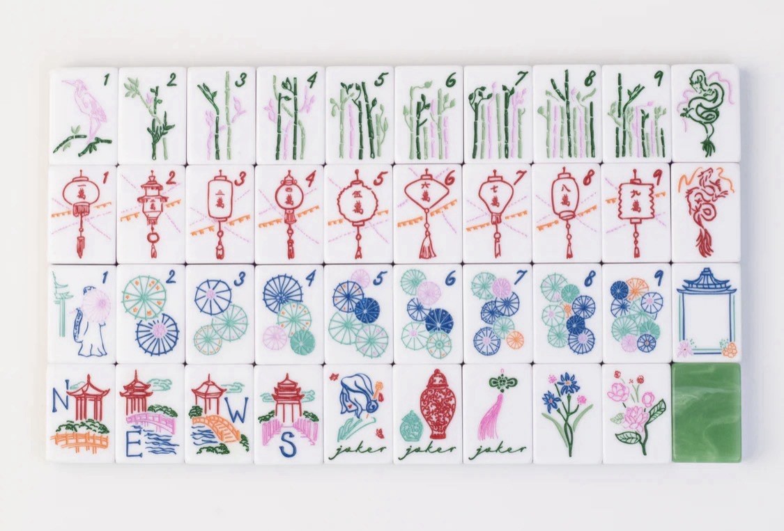 160 Mahjong Playing Tiles for American Style Game（12）