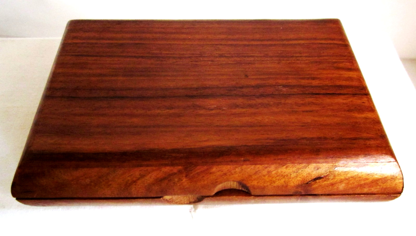 Creative Co-Op Wood & Brass Inlay Domino Set 28 Double-Six Tiles Wood Case