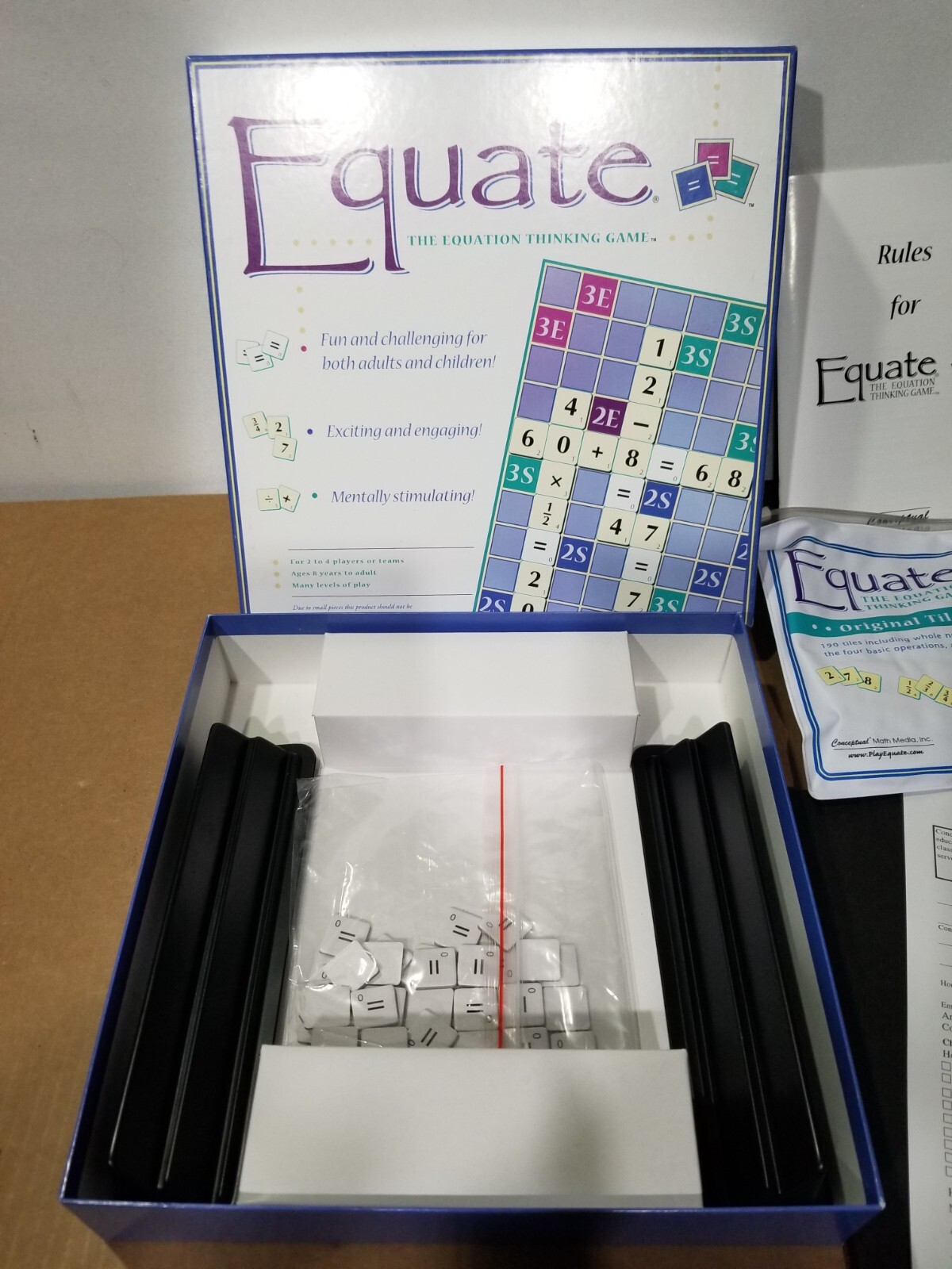 Equate The Equation Thinking Board Game Home Schoolers Teach Math Complete