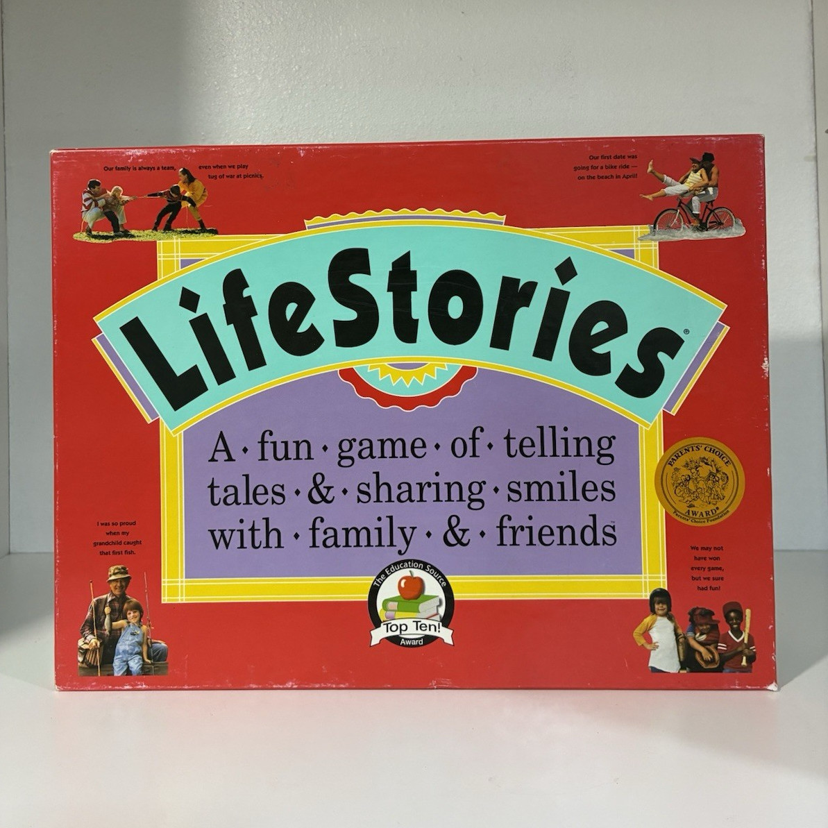 TALICOR LifeStories Storytelling Board Game 1991 Complete w/ Dice 2+ Ages 6+