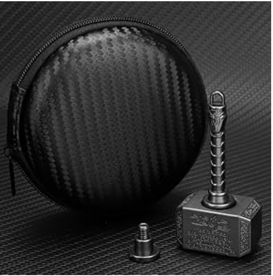 Thor Hammer Metal Keychain Mini Mjolnir Gold/Silver Collectible Tool
