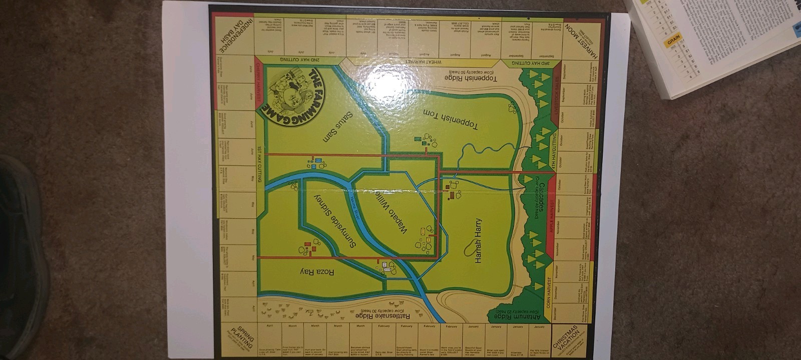 The Farming Game 1979 Educational Board Game Good Condition (See Pictures)