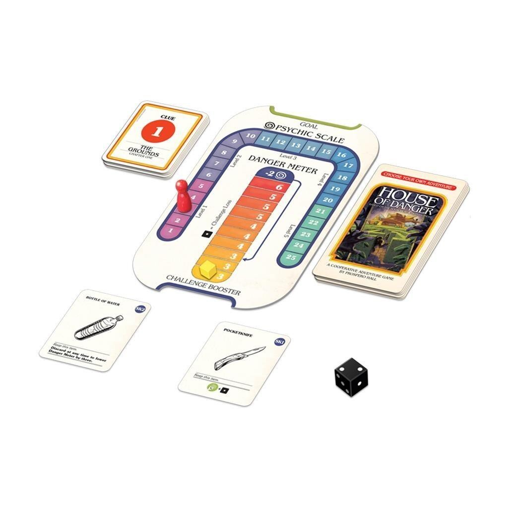 House of Danger Choose Your Own Adventure Board/ Strategy Game