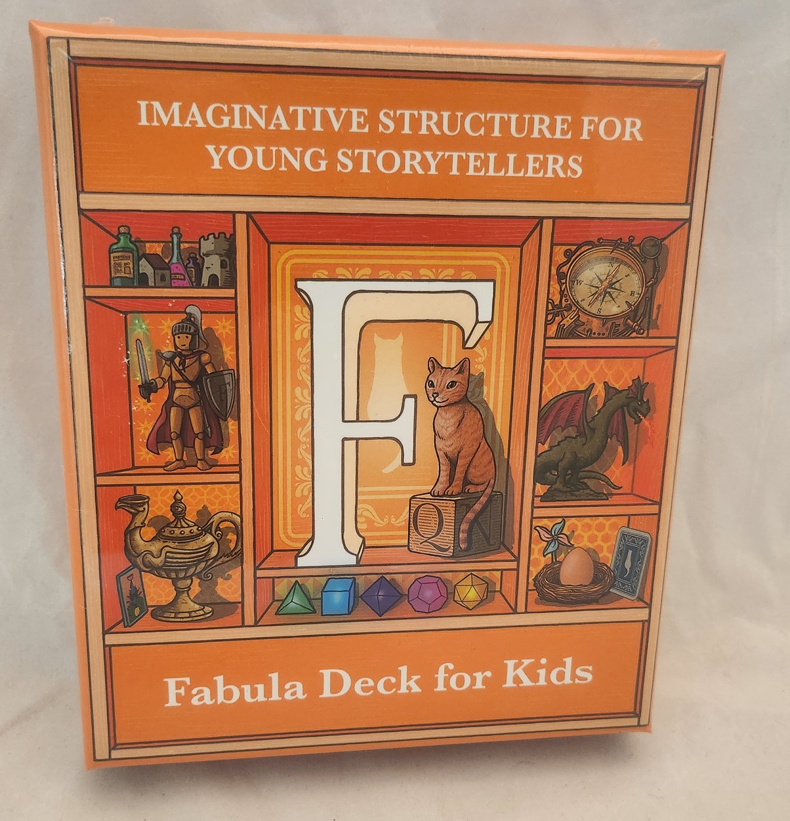 Fabula Deck for Kids, Book + 34 Cards + Die, Educational Tool for Young Writers