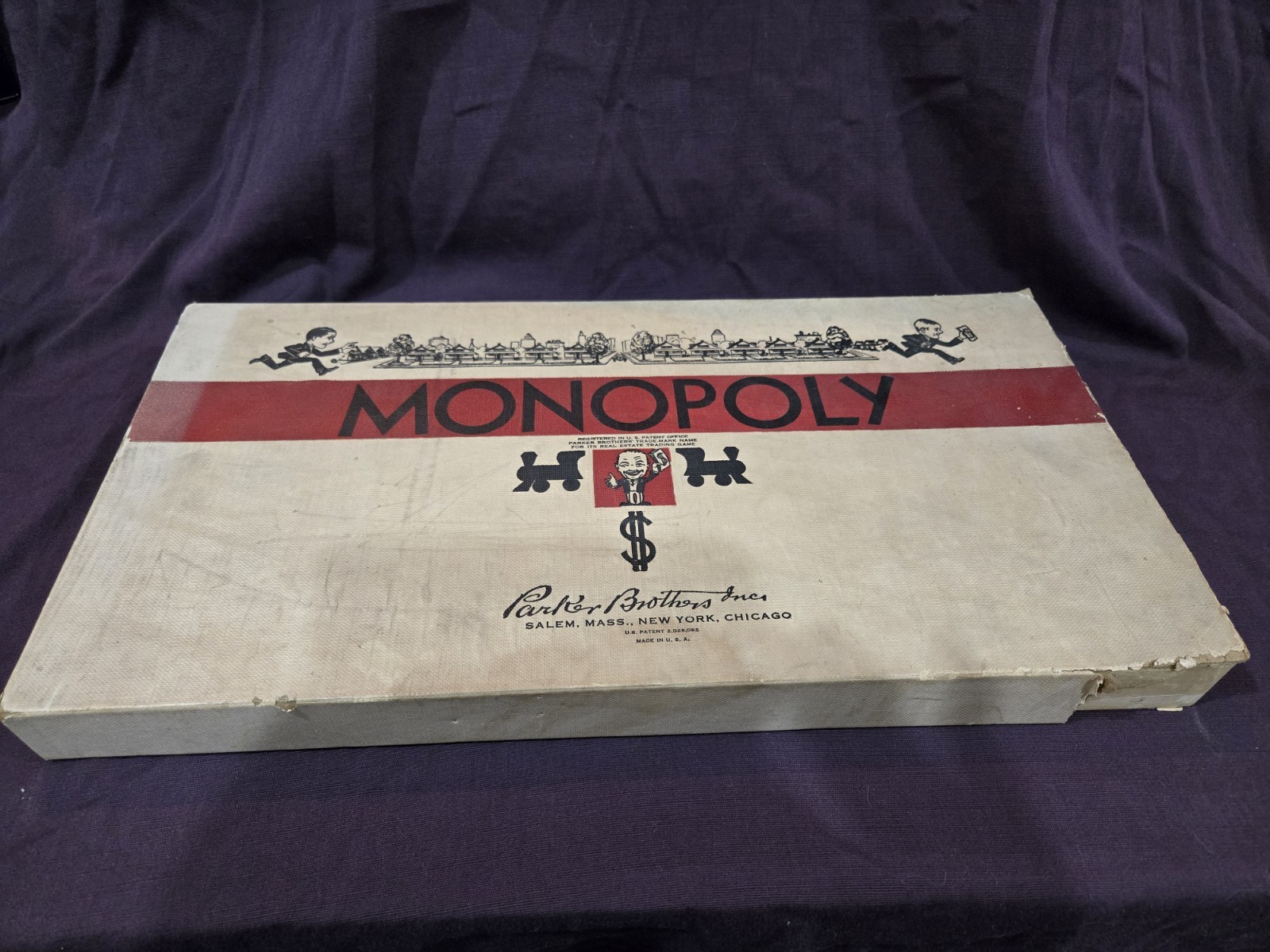 vintage 1950s monopoly board game parker brothers