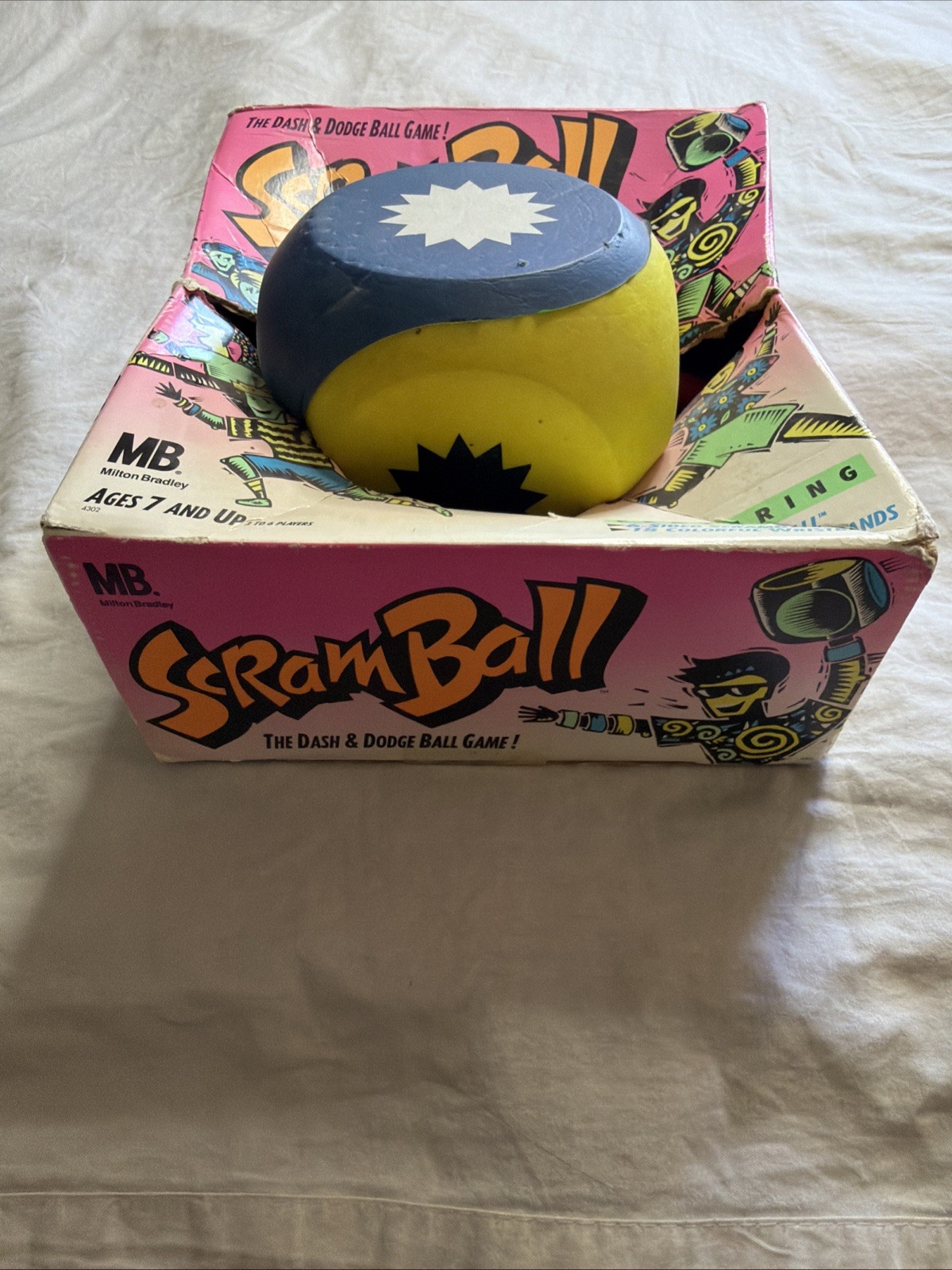Milton Bradley Scramball 1999 Dodgeball Game Vintage