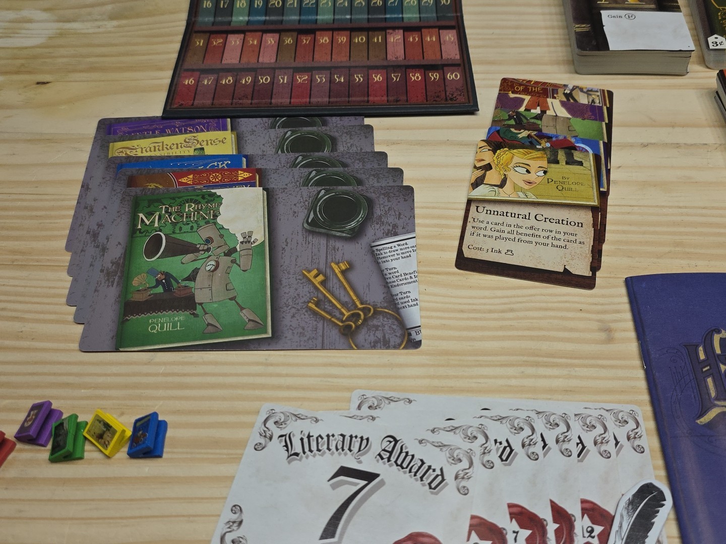 Hardback A Novel Deck Builder 100% Complete Tim Fowers 2017 Game Free Shipping