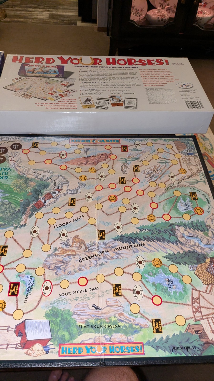Herd Your Horses Wild Adventures Board Game (2009 Aristoplay, USA) 1 Card Short