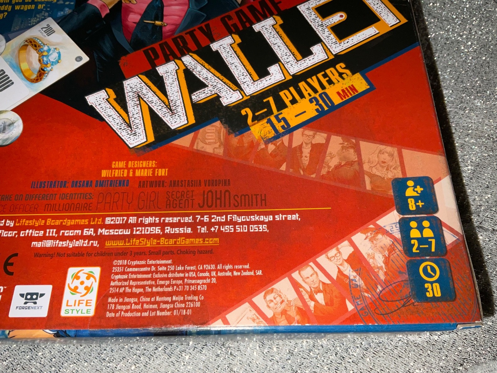 Cryptozoic Wallet Party Game Entertainment Board Game New Factory Sealed See Pic