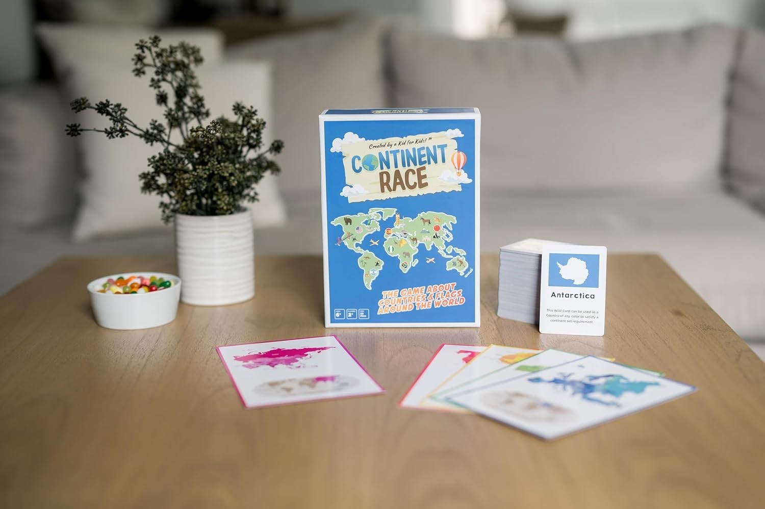 Interactive Continent Race Game – Engaging Geography Learning for Kids & Family,