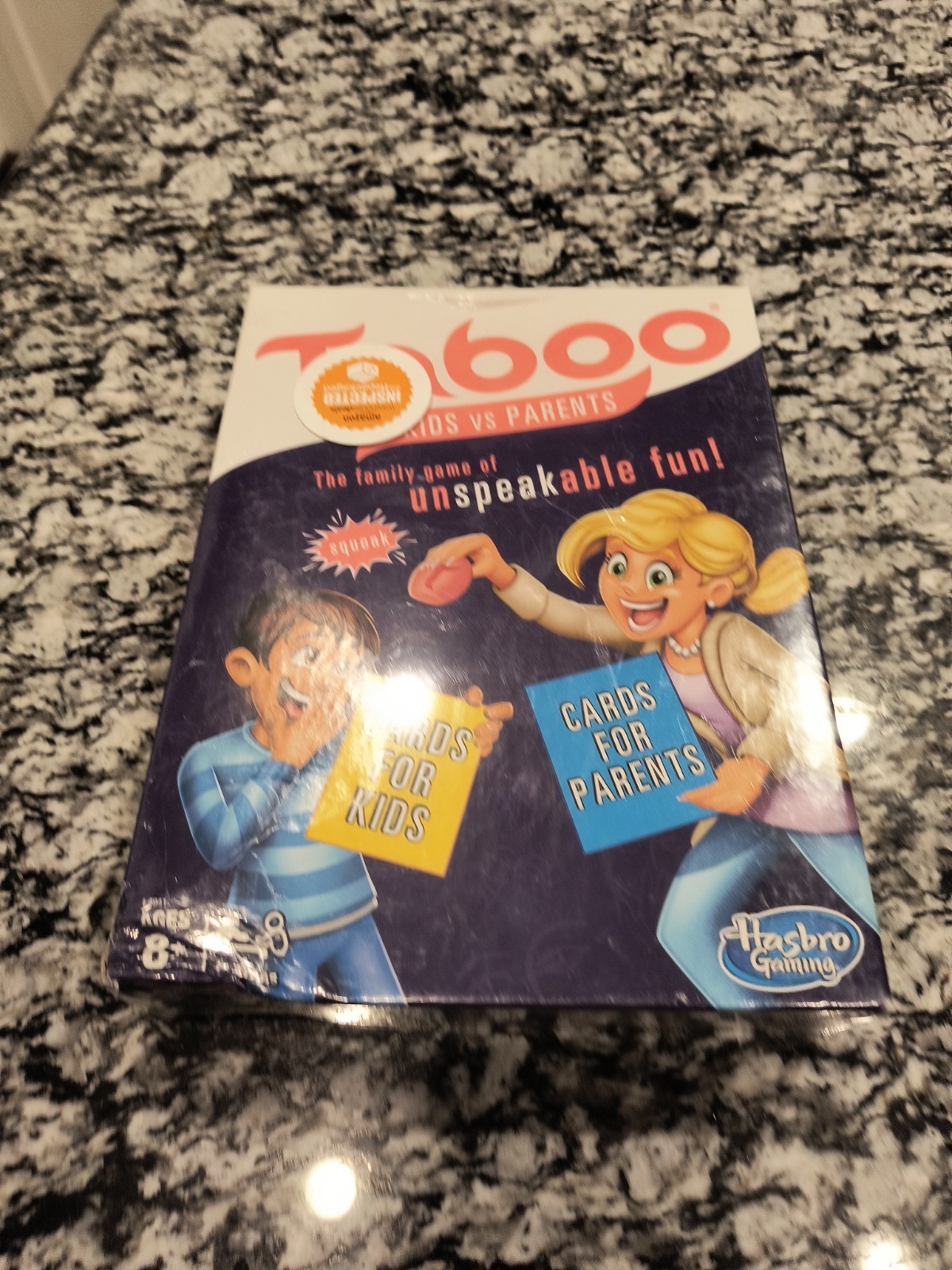 NEW & SEALED! Gaming Taboo Kids vs. Parents Family Fun Board Game Ages 8 and Up