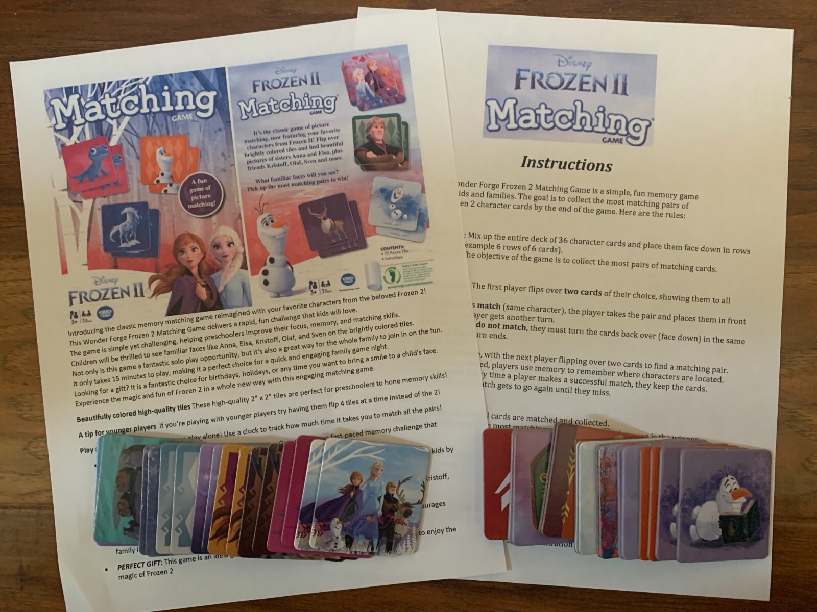 Frozen Lot:Surprise Slides+Match+Kristoff+SvenPlush+Elsa-Anna Tin+Dominos+CD+Mat