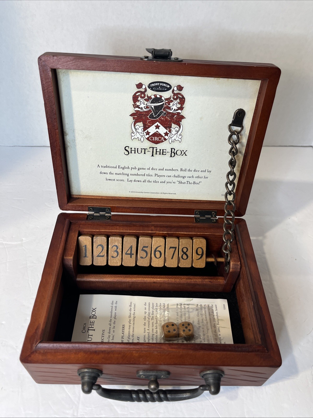 Shut The Box English Pub Game By Front Porch Classics