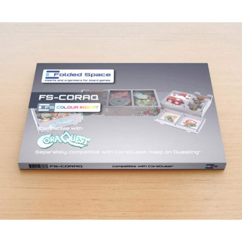Folded Space Game Inserts for CoraQuest Board Game Insert Storage Solution