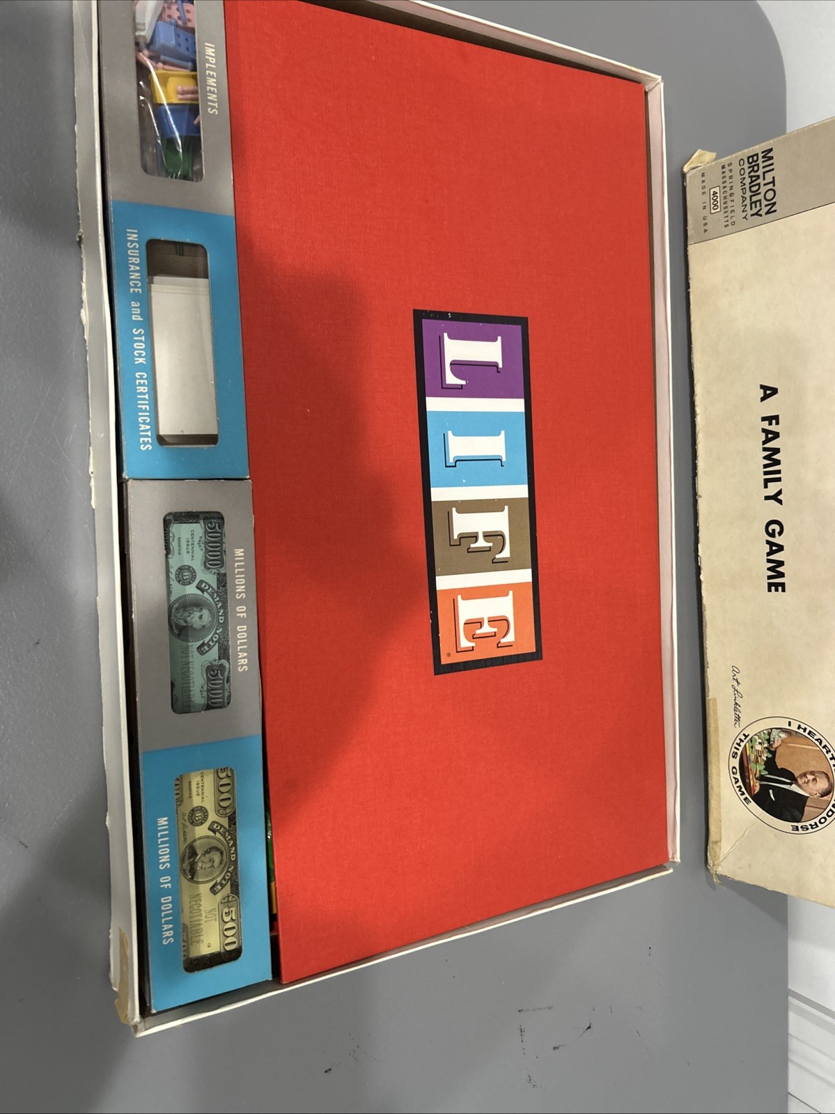 Vintage The Game of Life 1960 board game Milton Bradley Made In USA Complete