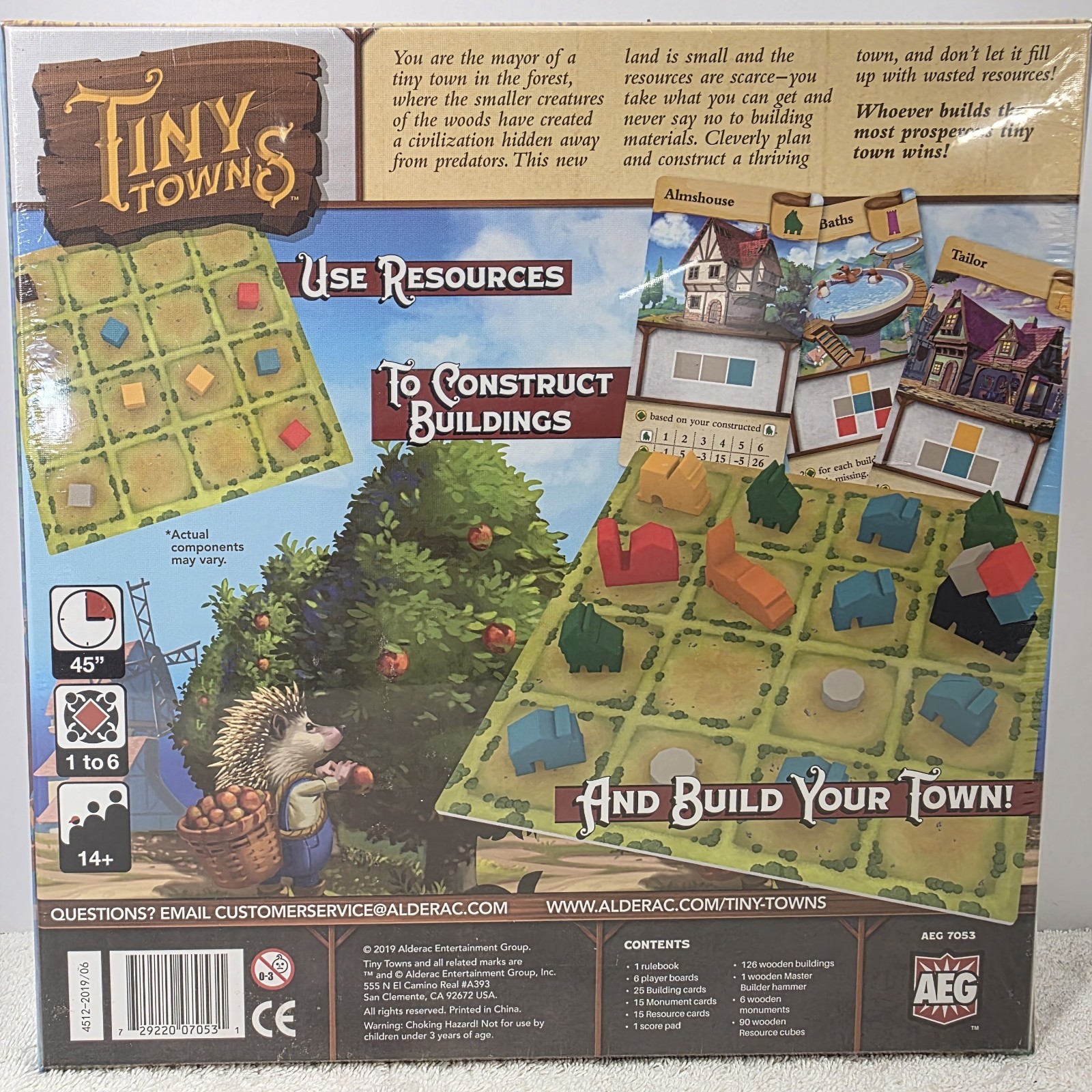 AEG Tiny Towns Board game by Peter Mcpherson NEW SEALED Ages 14+ 2019