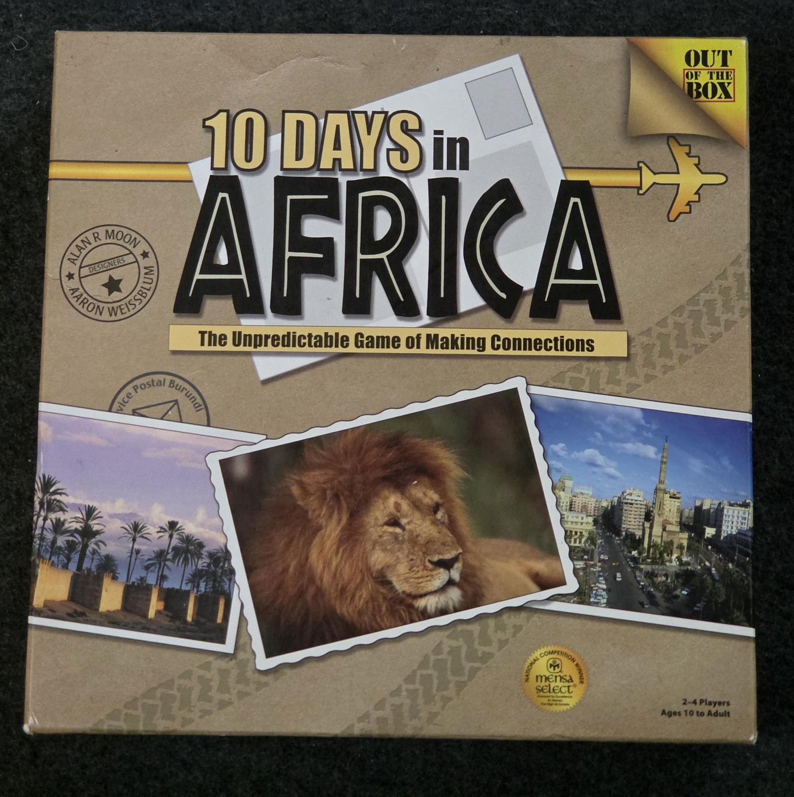 10 Days in Africa Board Game 100% COMPLETE Great Shape Out of the Box READ