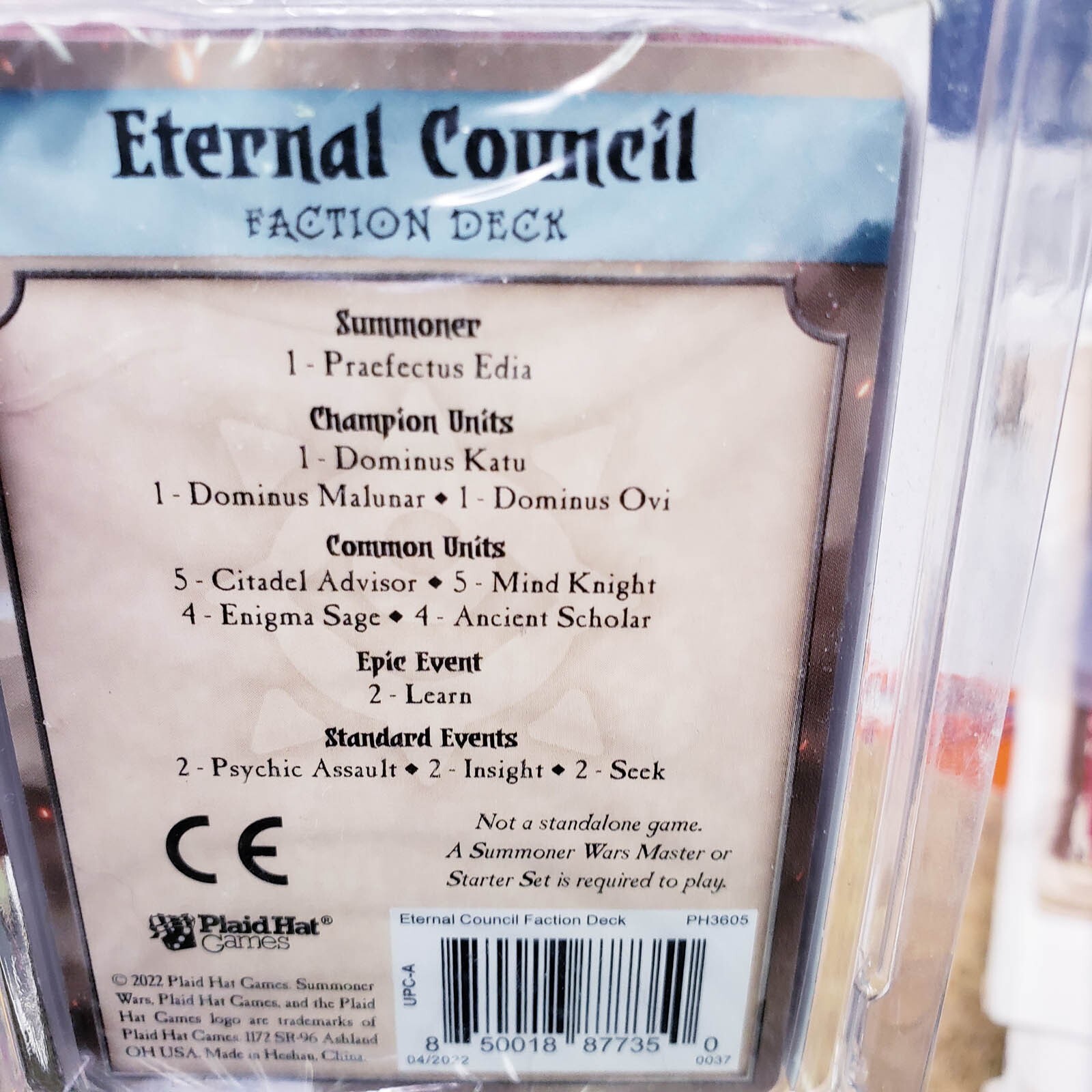 SUMMONER WARS Second Edition ETERNAL COUNCIL FACTION Deck New