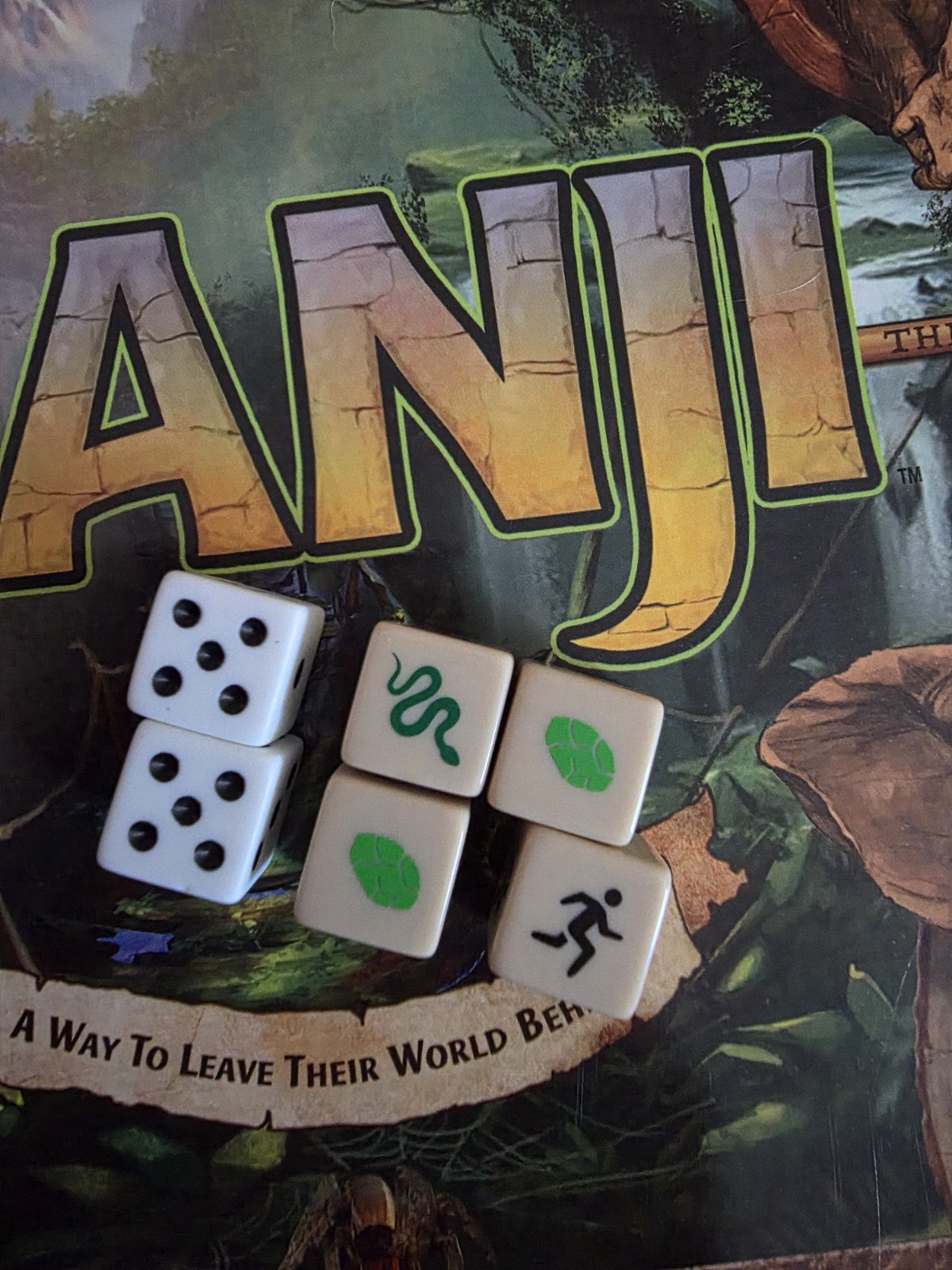 Jumanji Deluxe | All 4 Challenge Dice Die | Official Replacement Game Pieces