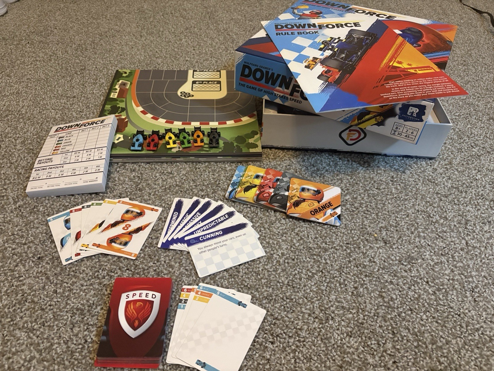 Restoration Games Wolfgang Kramer’s Downforce Board Game