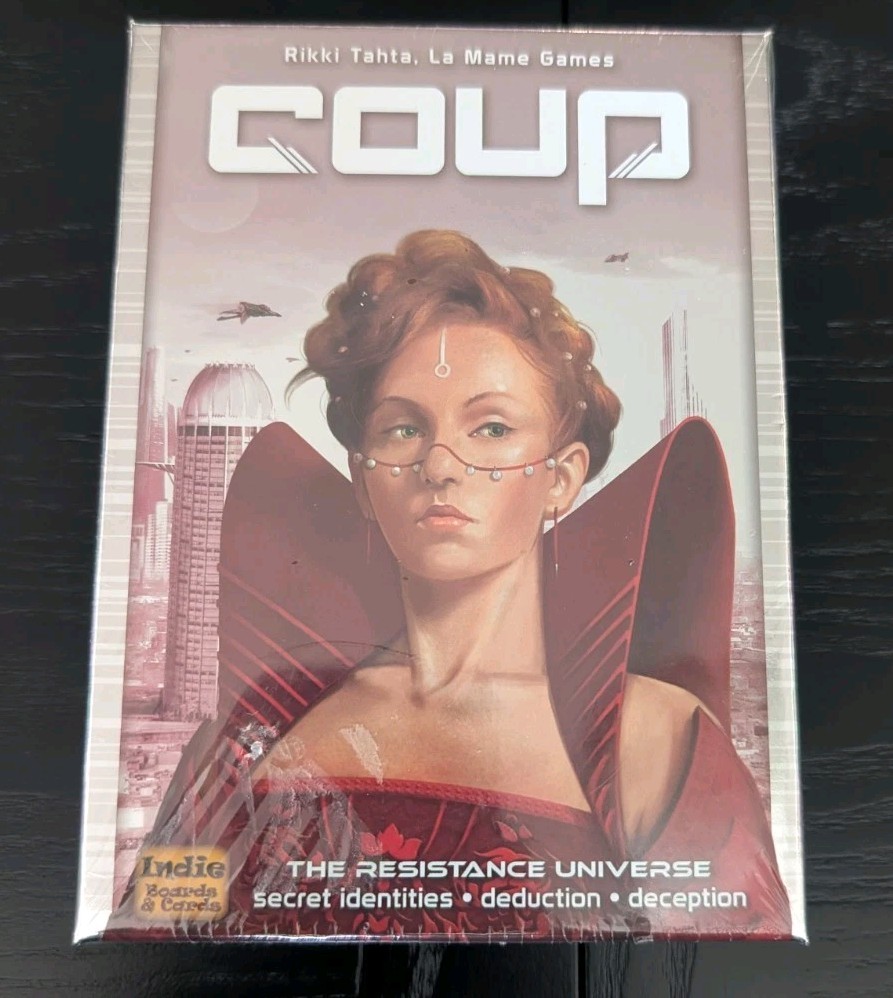 Coup The Dystopian Universe Card Game – Indie Boards and Cards – Factory Sealed
