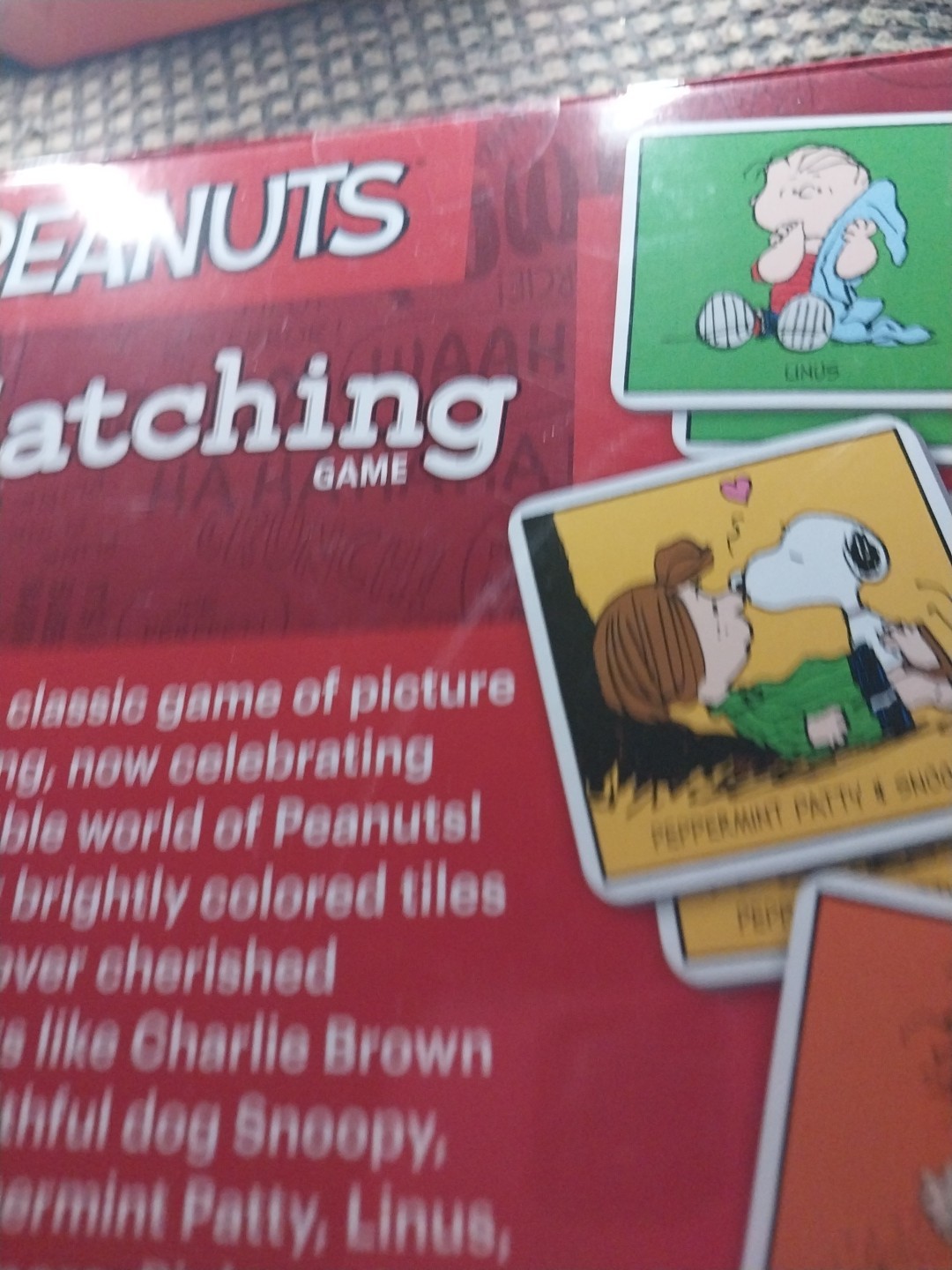 Peanuts Matching Game Charlie Brown Snoopy Wonder Forge Memory New Sealed