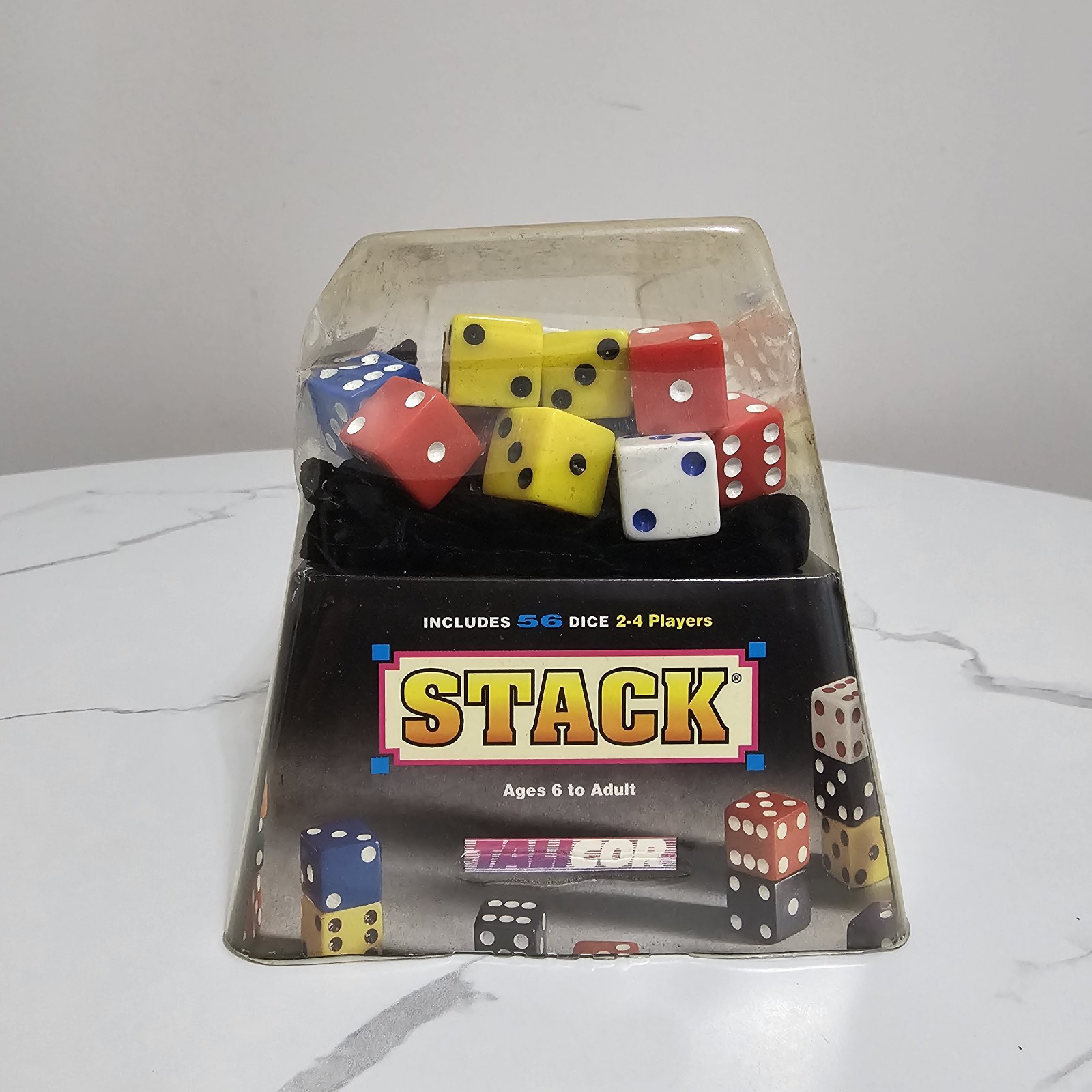 Stacks Strategy Mega Dice Game Includes 56 Multicolor Vintage Dice by Talicor