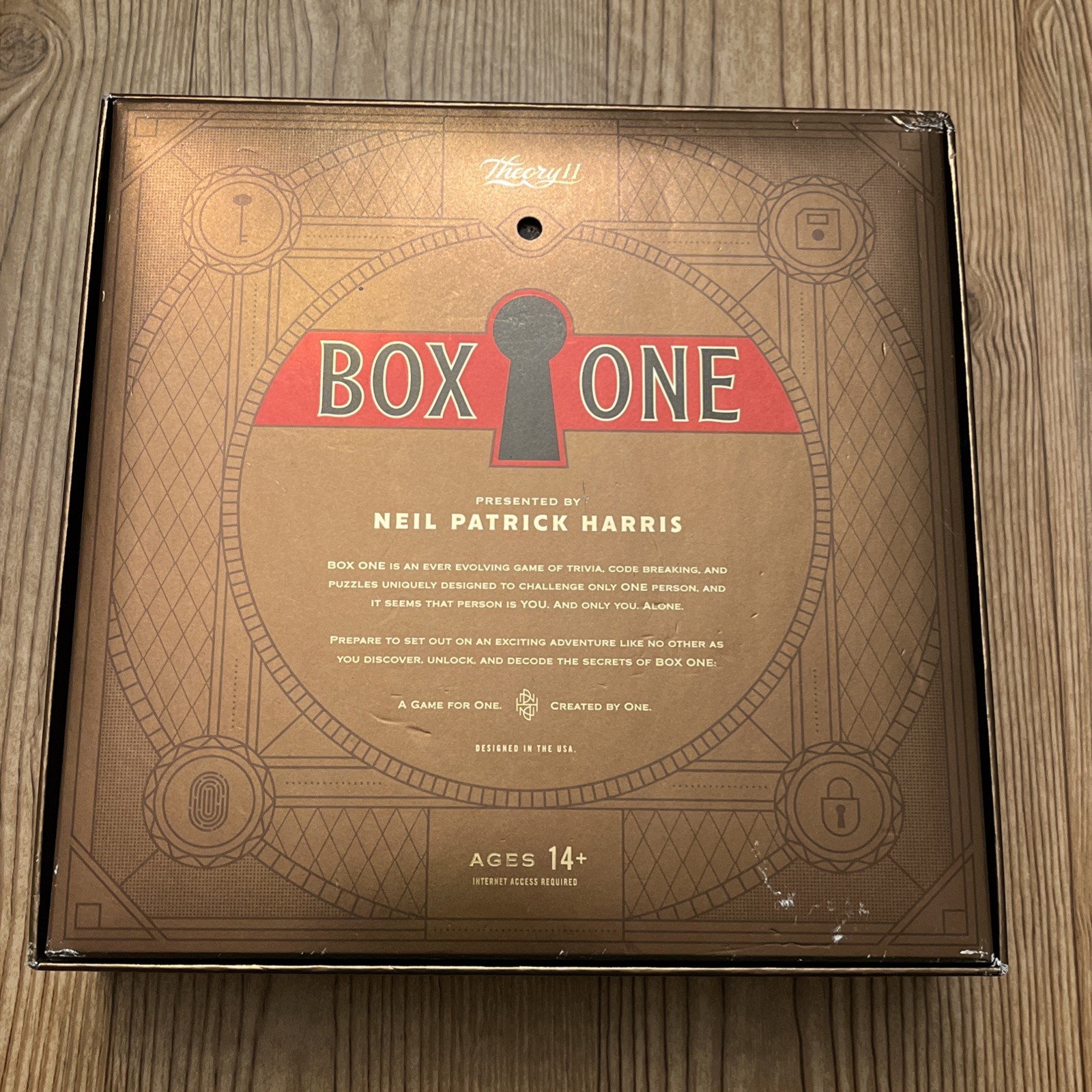 Box One Game By Neil Patrick Harris. Used & Reset. Good Condition