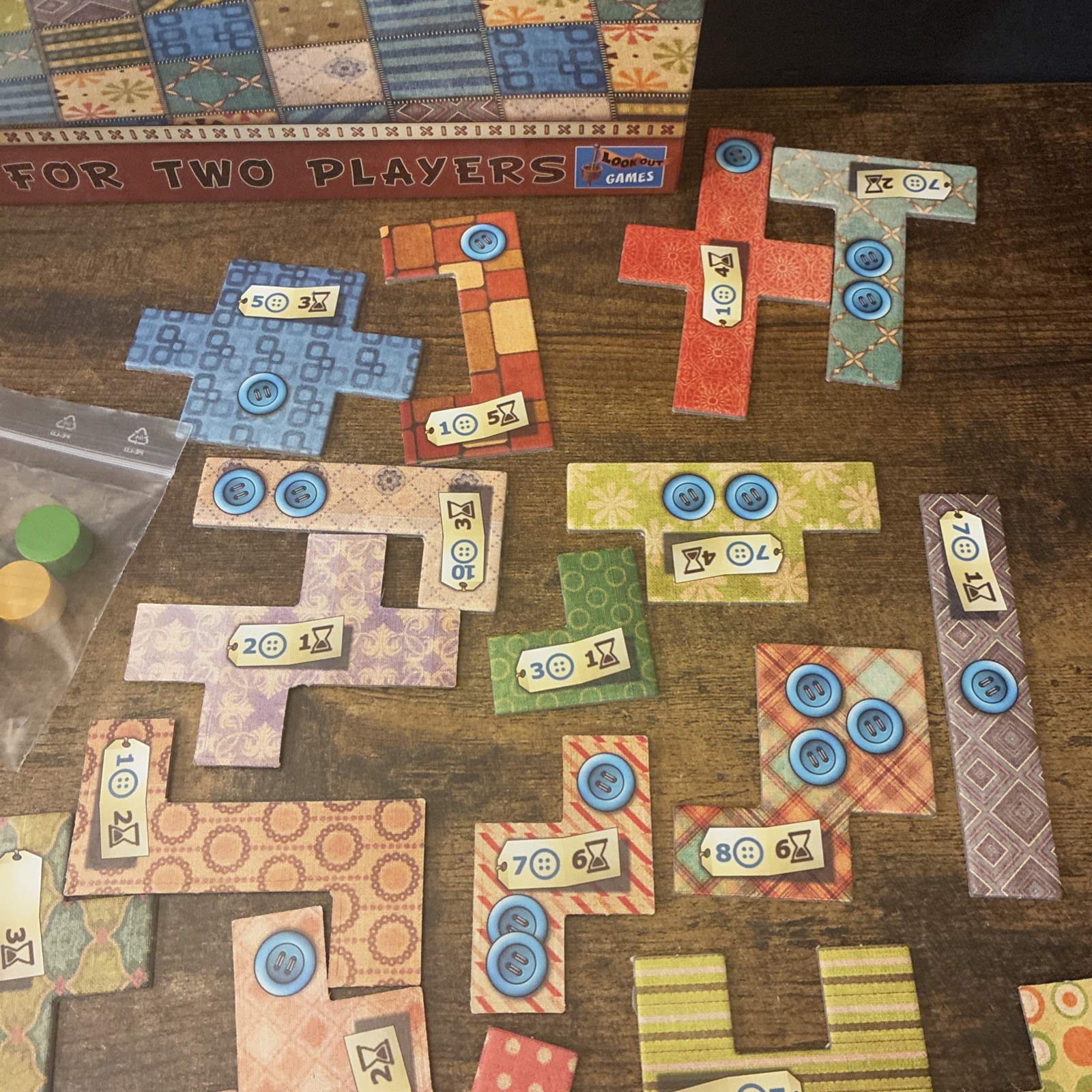 Patchwork Board Game By Uwe Rosenberg 2018 Lookout Games CIB Complete