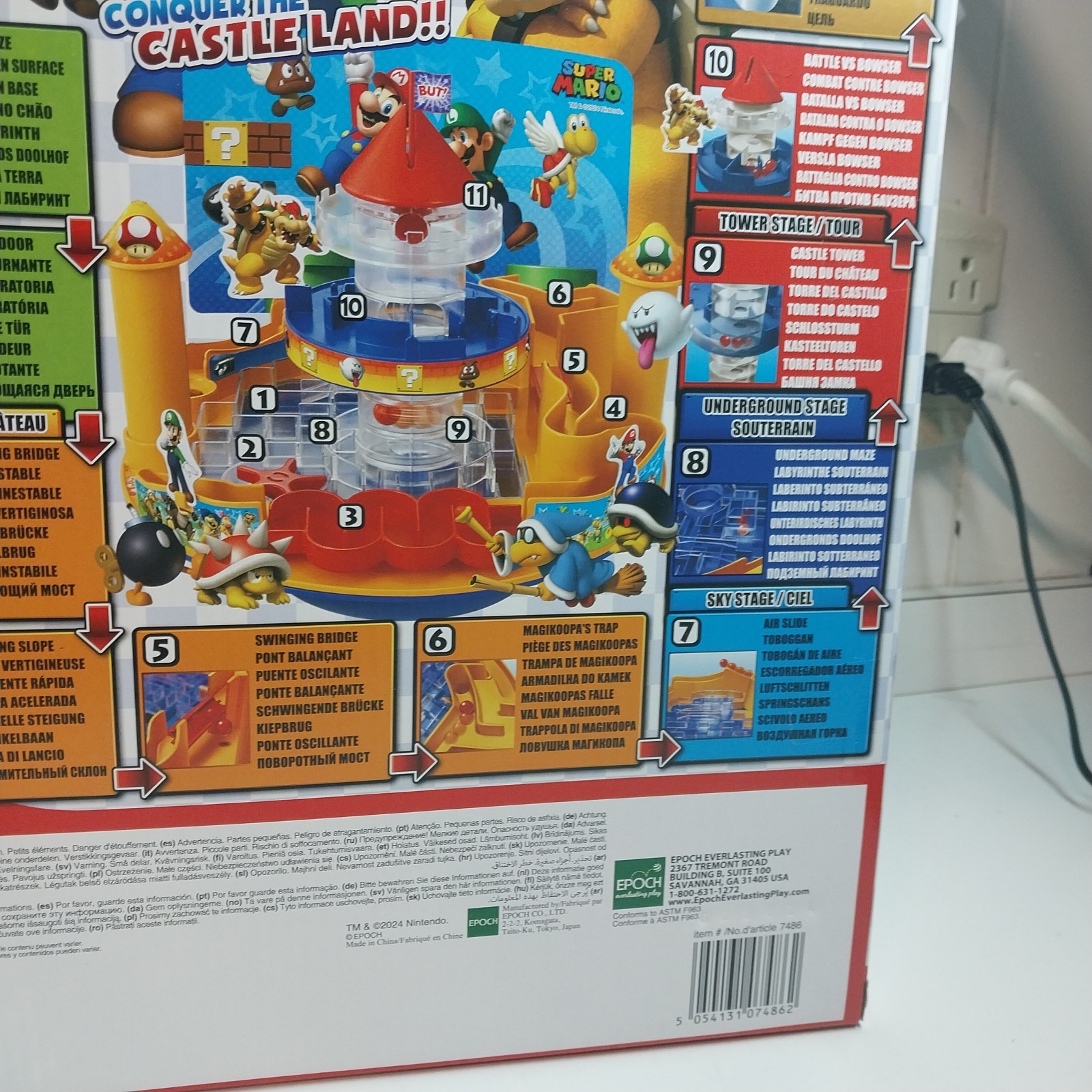 Super Mario Castle Land Maze Game NEW in Box Epoch Everlasting Play 7486…