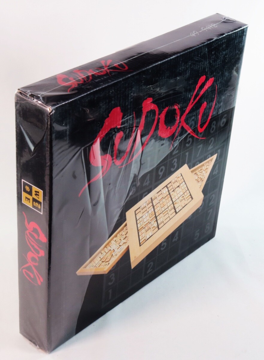Sealed Sudoku Wooden Game Board and Pieces by Wood Expressions Inc.