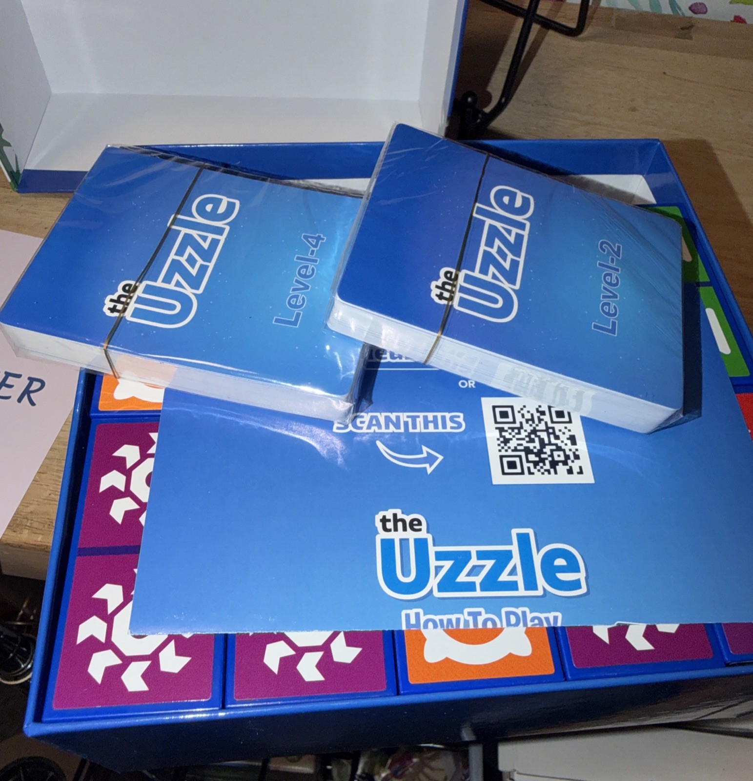 The Uzzle Board Game Block Puzzle -brand New In Box