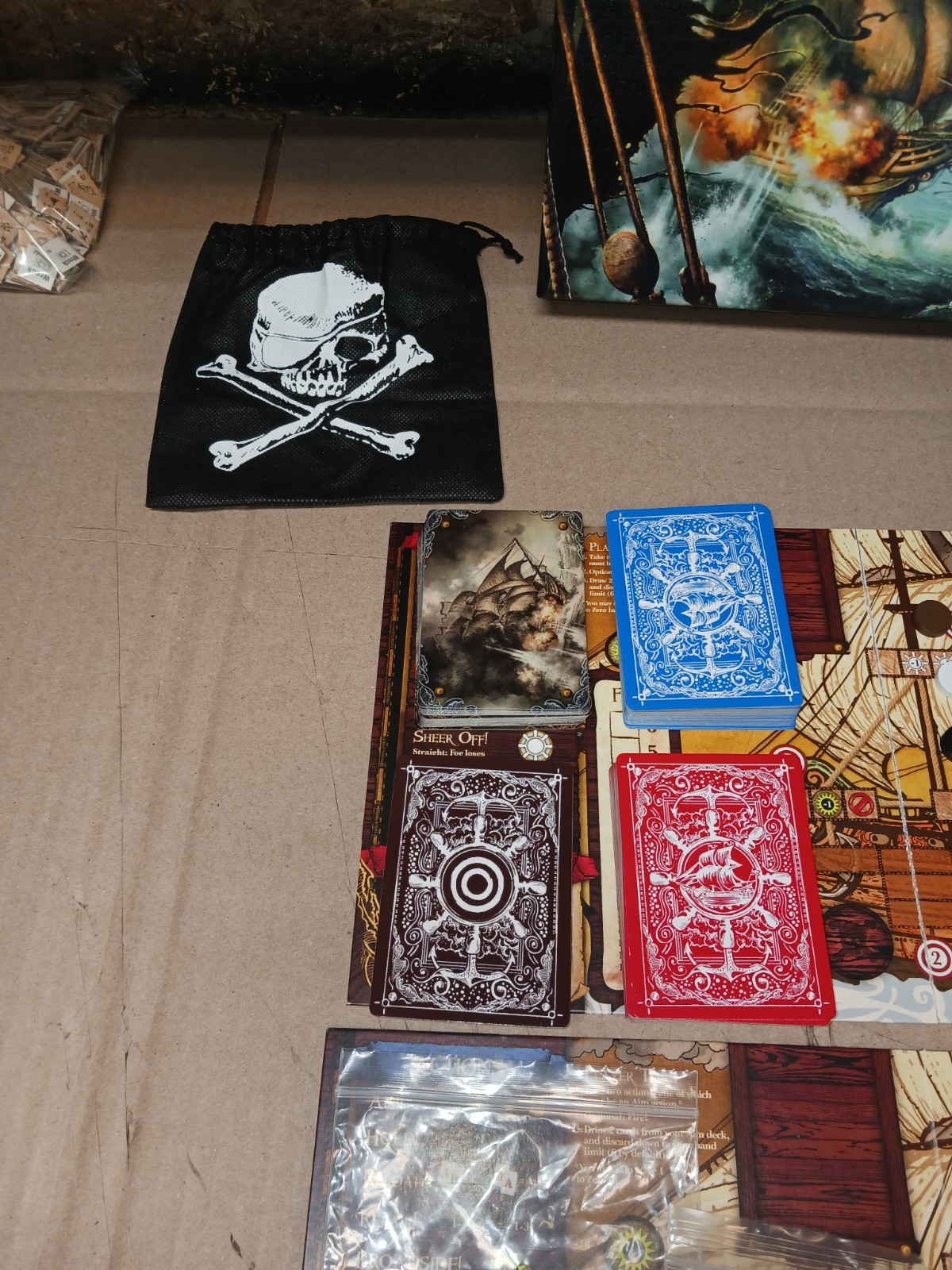 Broadsides Board Game Merchants & Marauders Z-Man Games 100% Complete, VG Condit