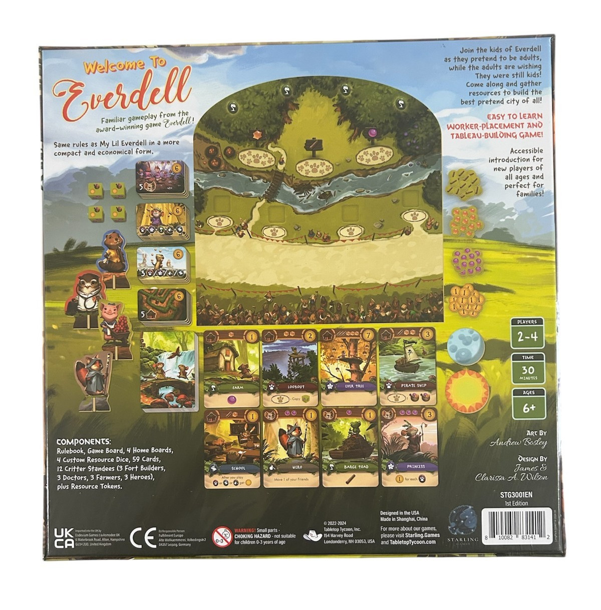 Sterling Games Welcome To Everdell My Lil’ Family Board Game Ages 6 + New Sealed
