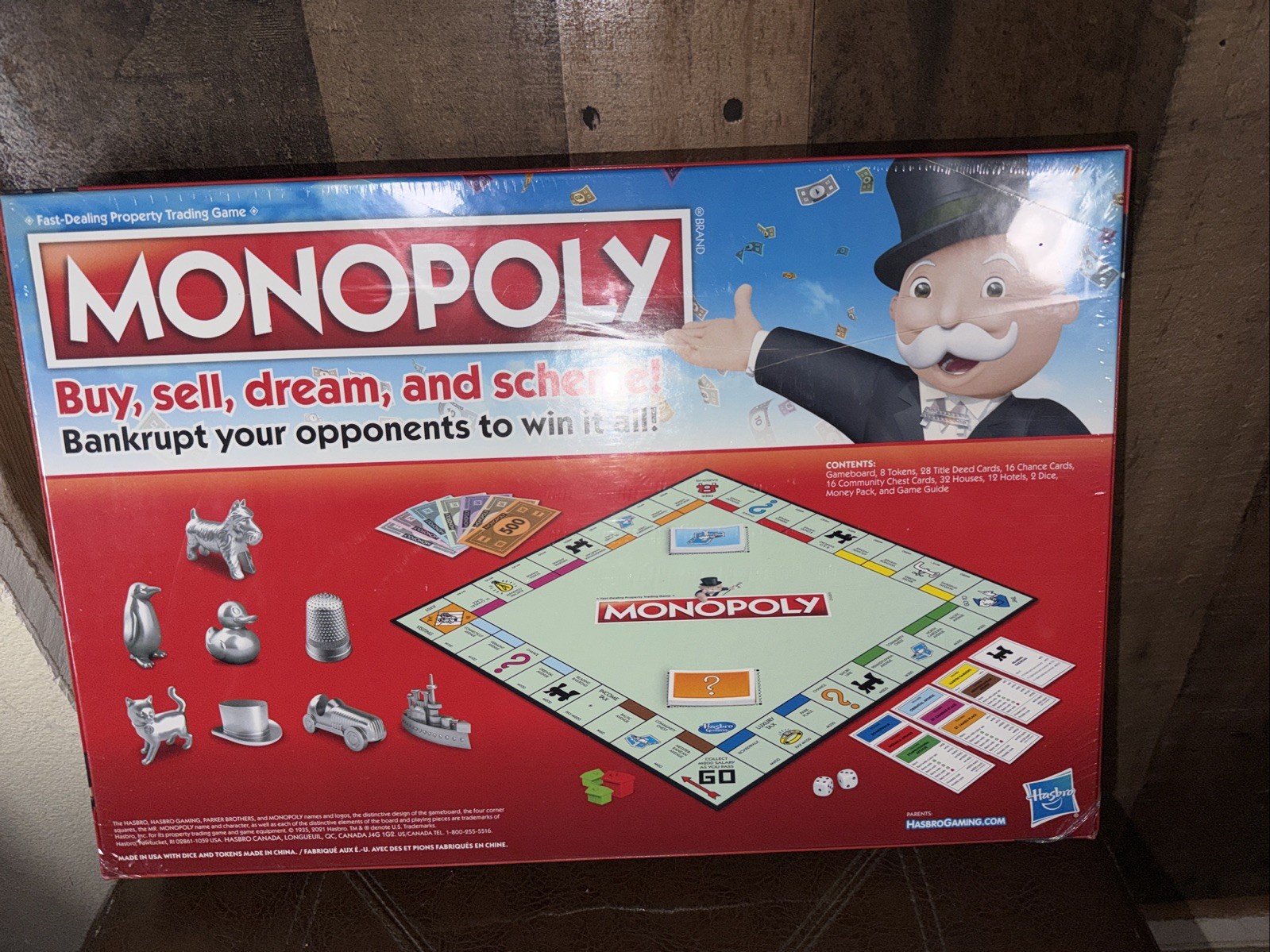 Monopoly Game Family Board Games for 2 to 6 Players 8+ Hasbro Buy Sell Dream
