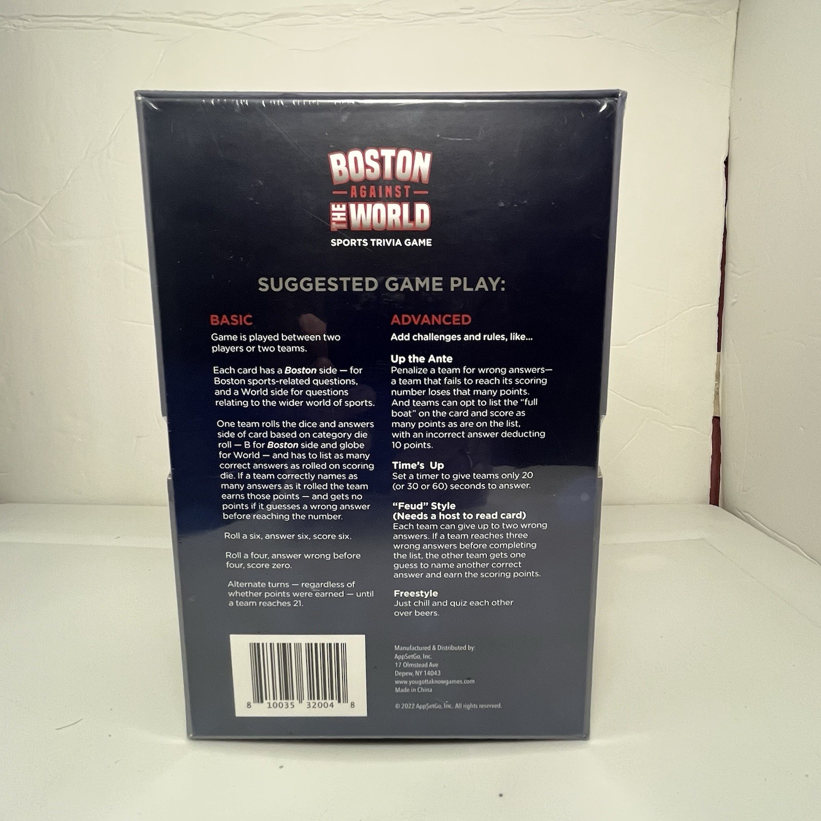 Boston Against The World Sports Trivia Game