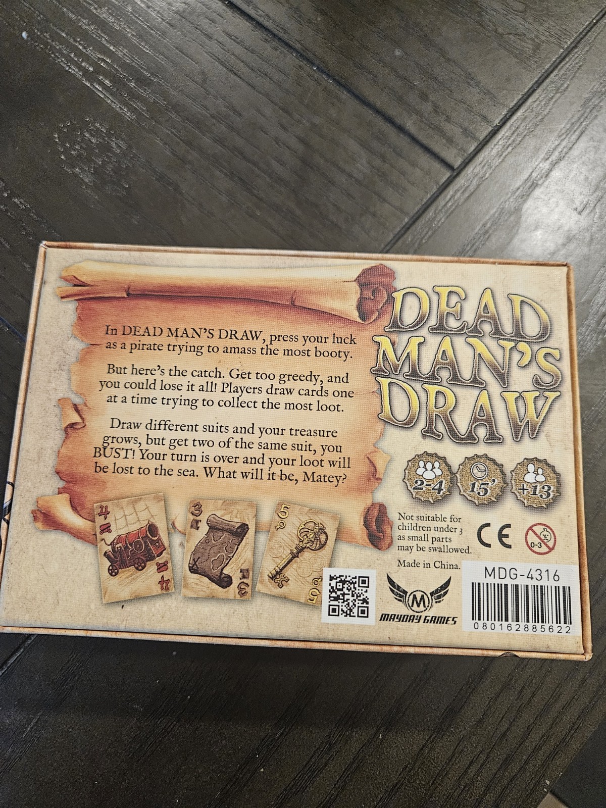 Mayday Games- Dead Man’s Draw Card Game. 2-4 Players. Great Condition