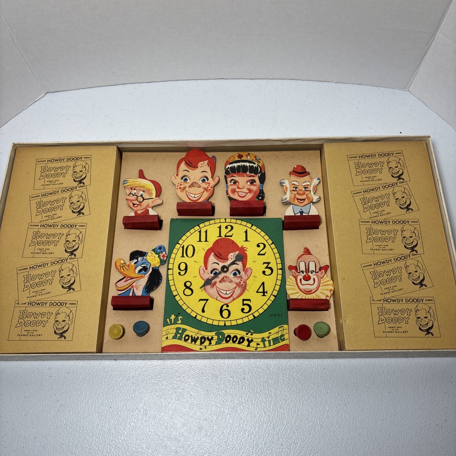 Vintage 1950s Howdy Doody’s TV Game Milton Bradley Board Game Complete