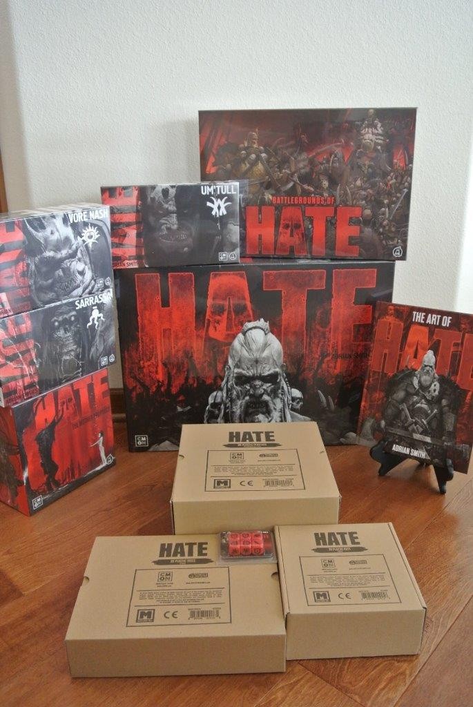 HATE Board Game TYRANT Pledge KICKSTARTER Exclusive CMON ALL-IN All Exp & Add on