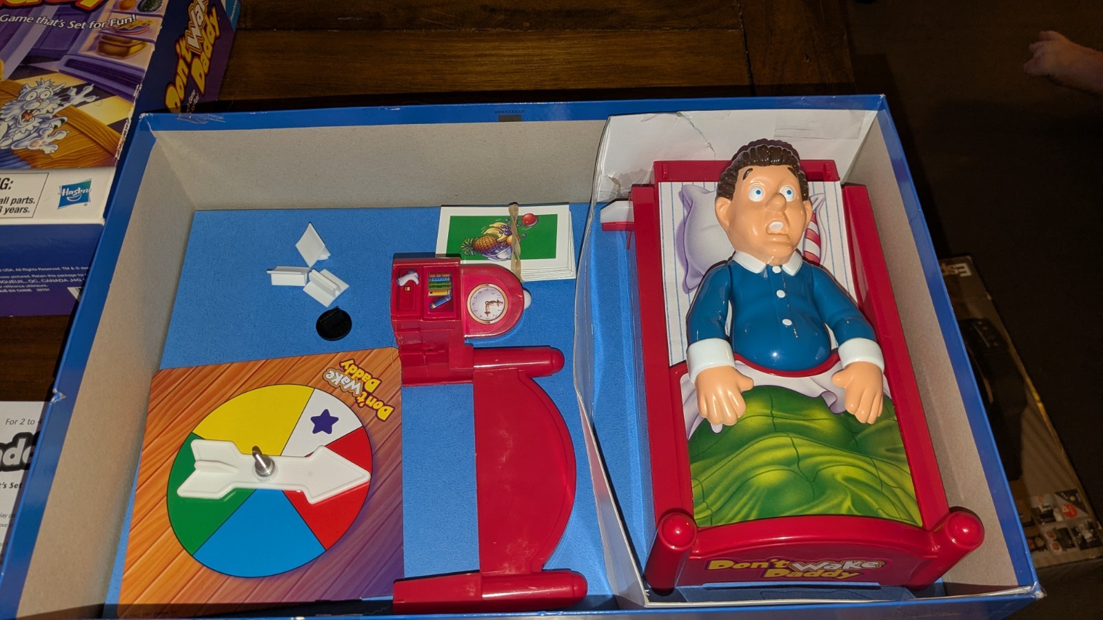 DON’T WAKE DADDY Alarm Clock Board Game, 2011 Hasbro All Pieces To Play Working