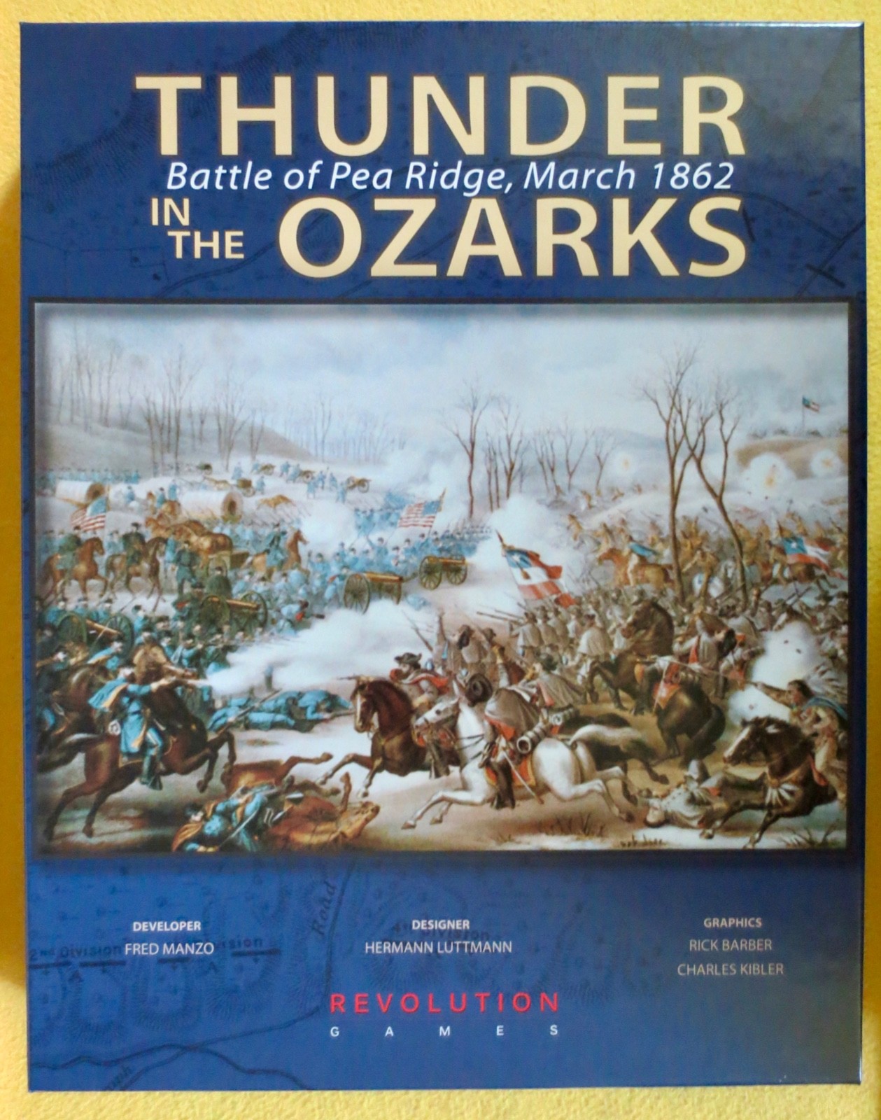 Thunder in the Ozarks Battle for Pea Ridge, March 1862 Revolution Game unpunched