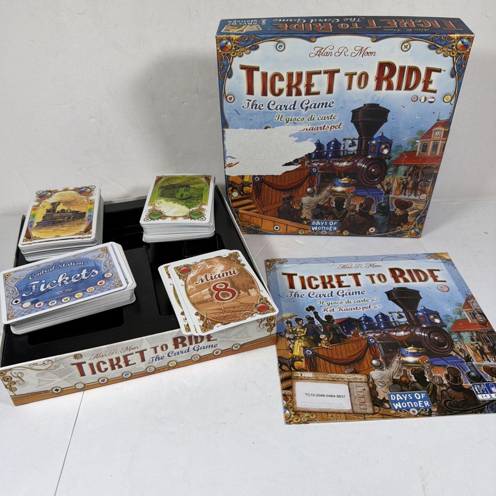 Days of Wonder Ticket to Ride – The Card Game Box Complete Alan R. Moon